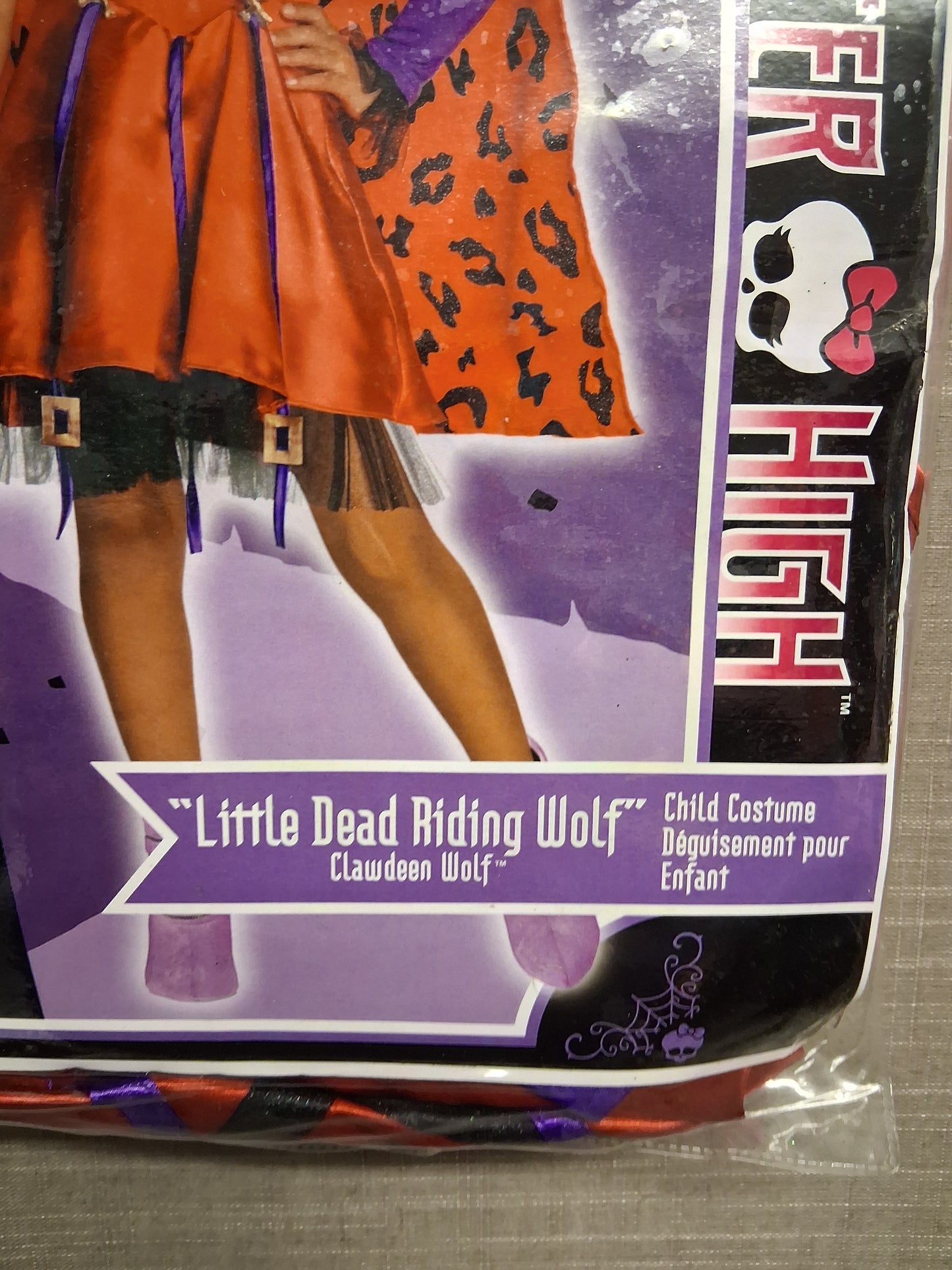 Monster High Scarily Ever After 'Little Dead Riding Wolf' Costume Age 3-4 Years New