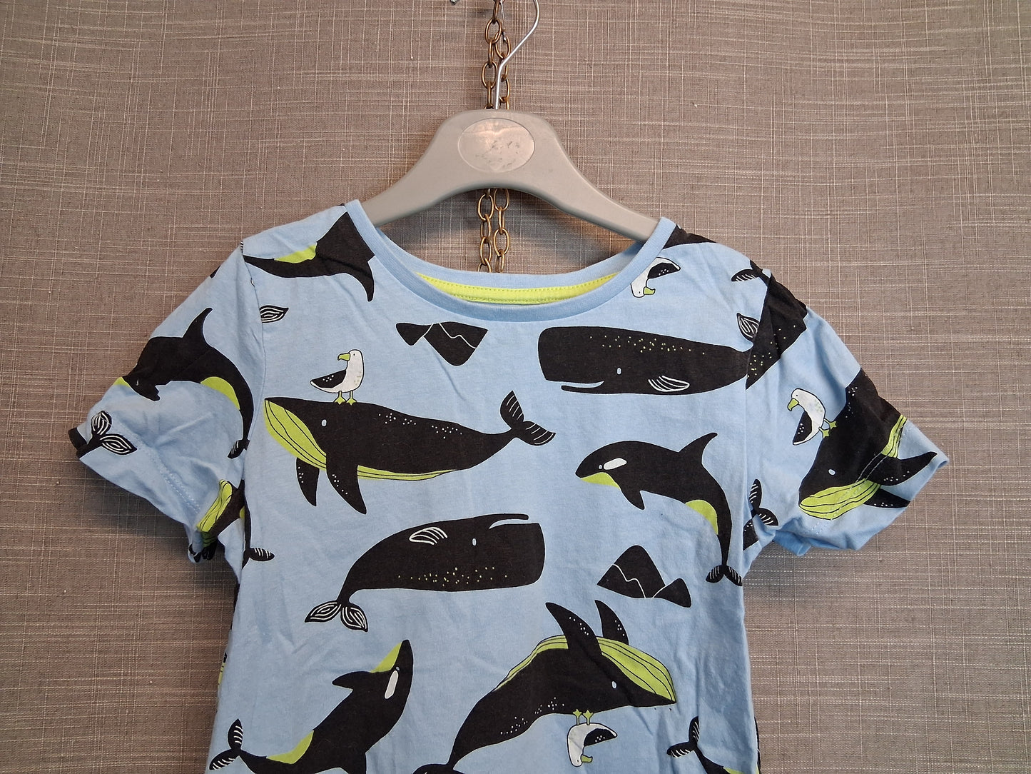 Matalan Boys Short Sleeve T-Shirt Whale Theme Age 2-3 Years