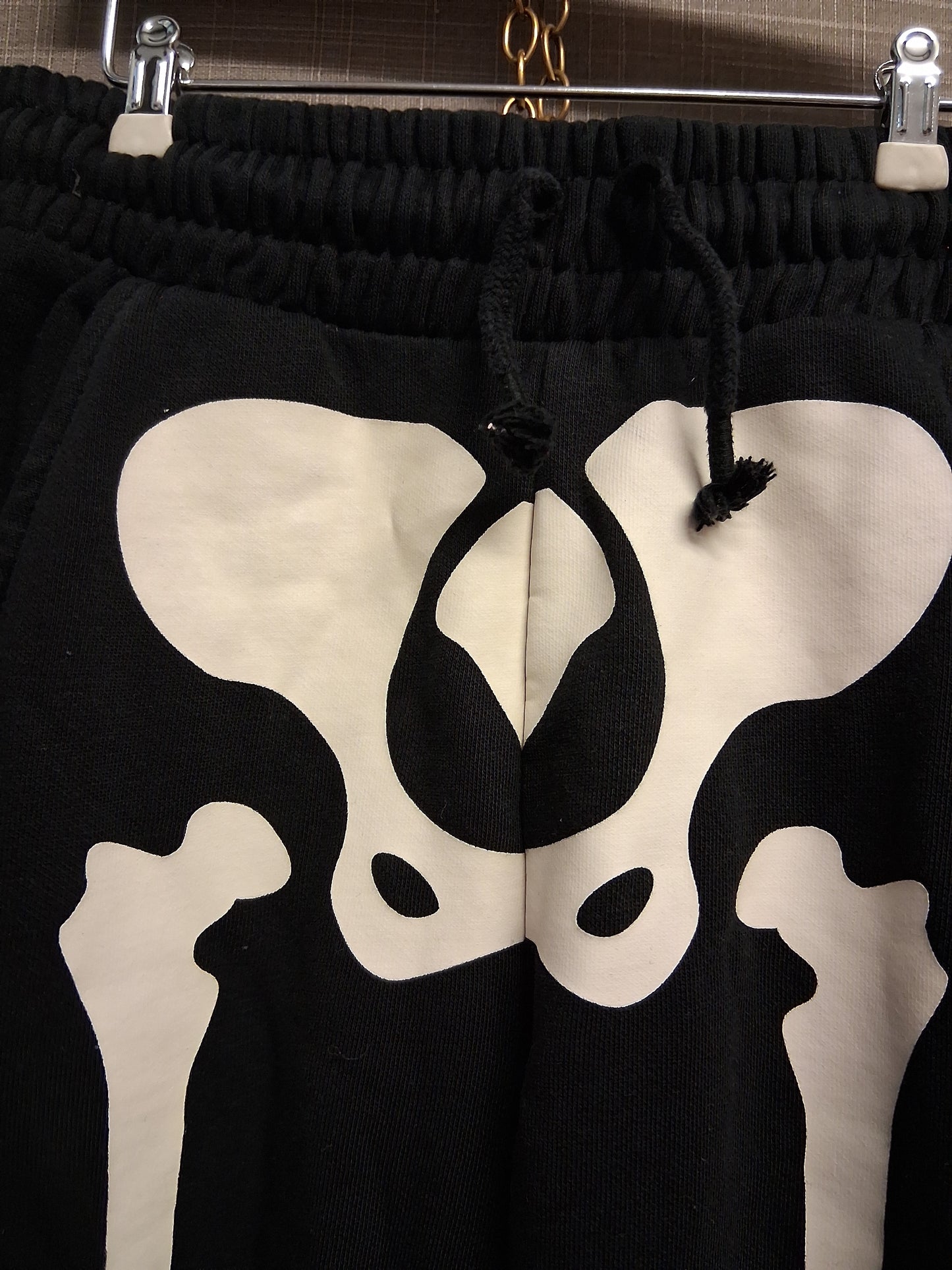 F&F Halloween Black Skeleton Jersey Joggers Age 6-7 Years