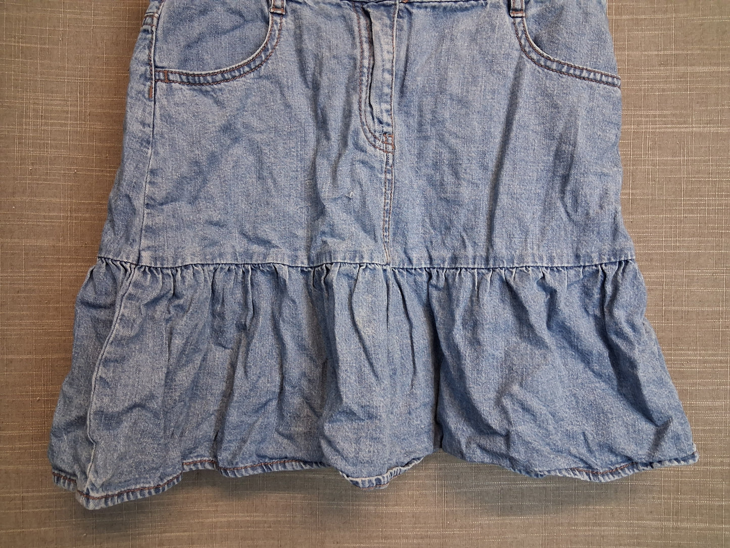 George Girls Blue Denim Skirt Age 10-11 Years