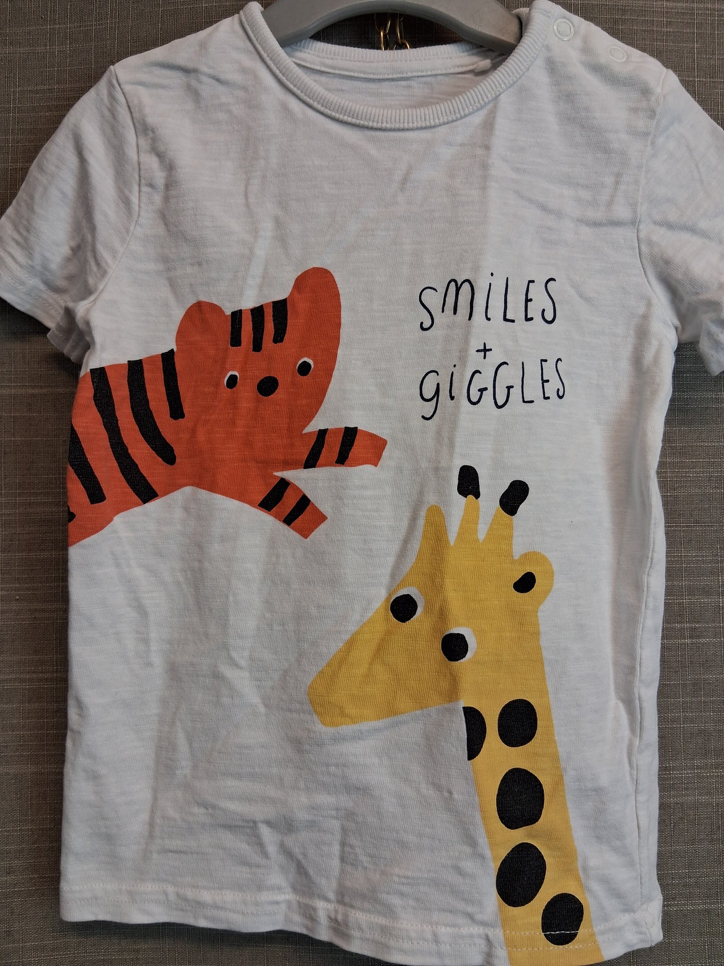 George Boys White Short Sleeve T-Shirt Age 18-24 Months