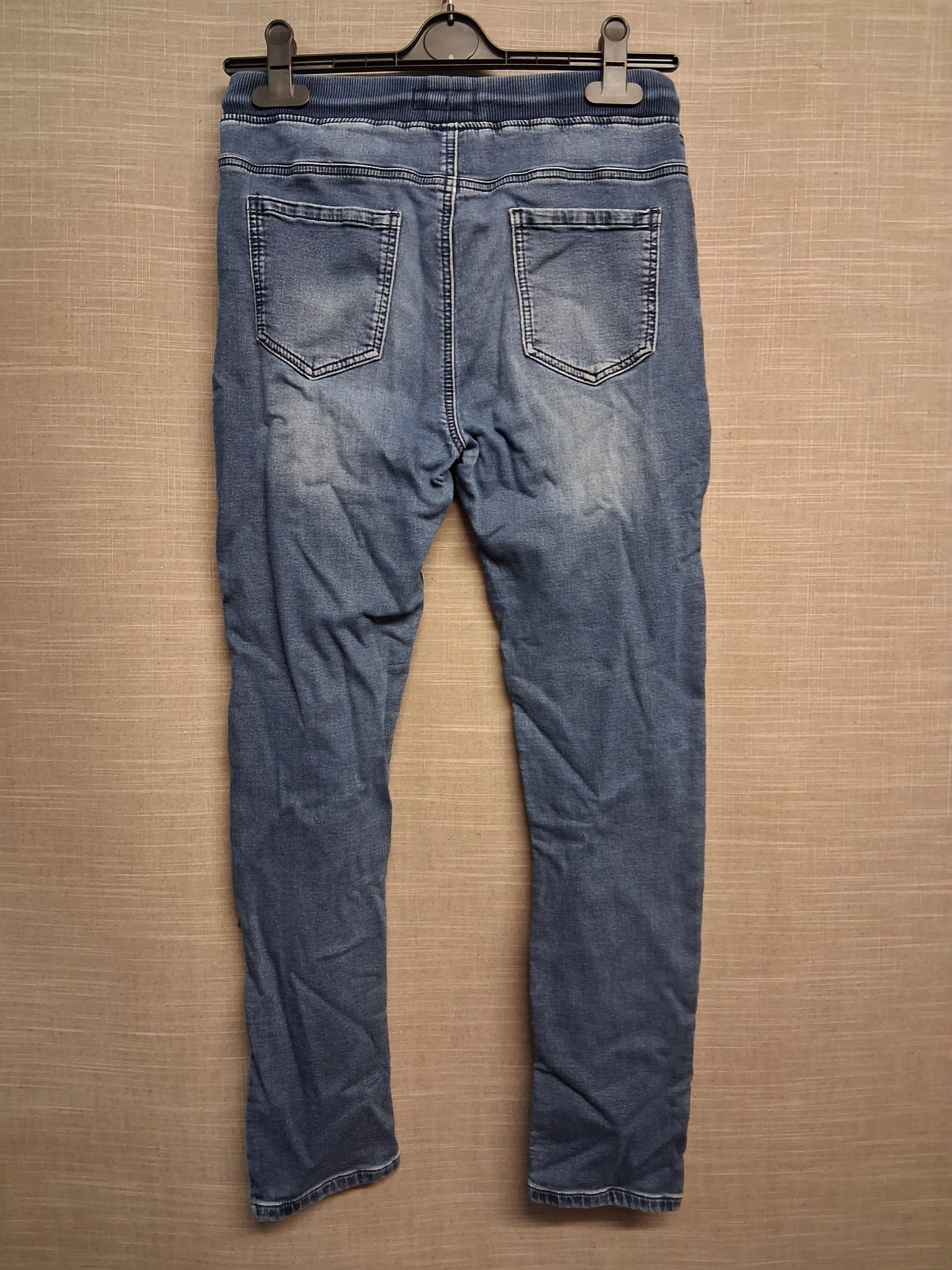 Next Boys Blue Jeans Elastic Waist Age 15 Years