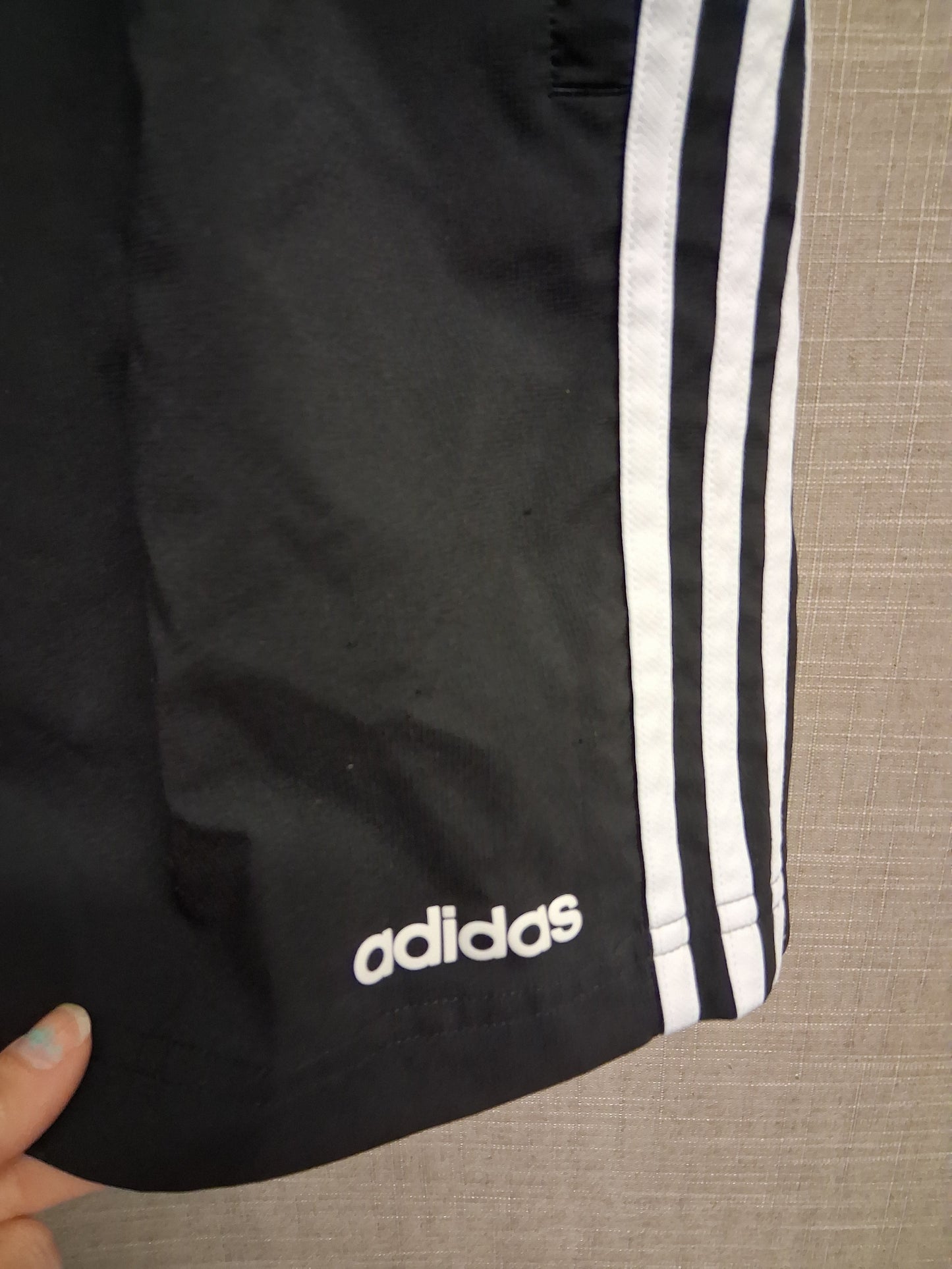 Adidas Boys Black Shorts Age 11-12 Years