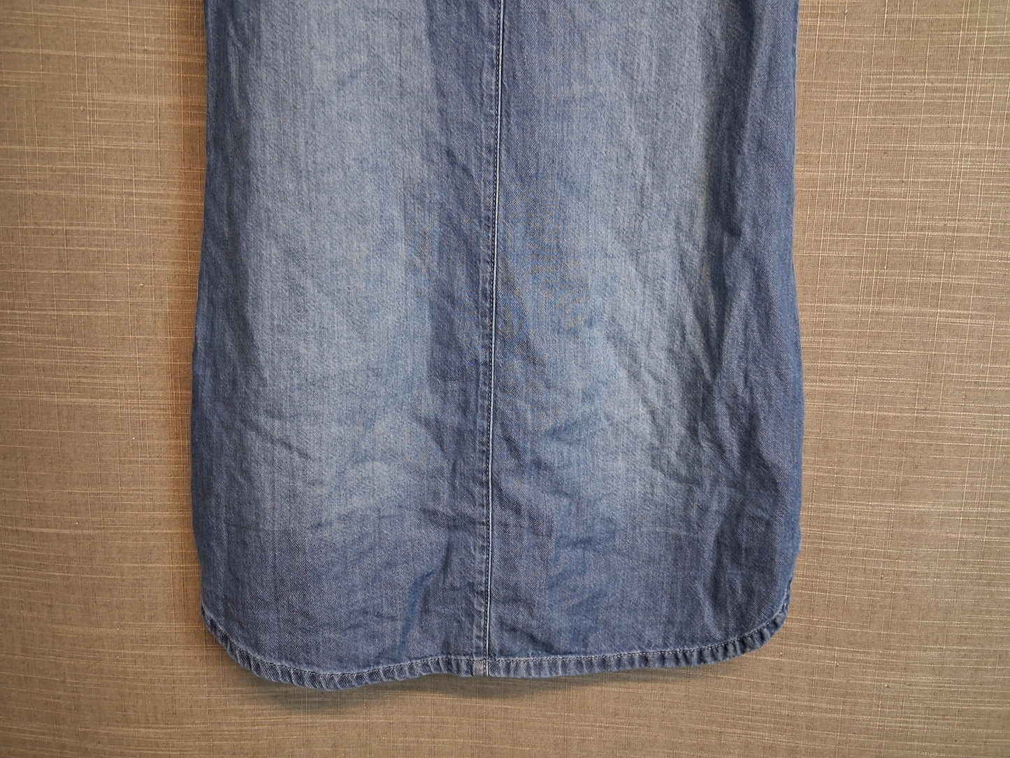 Next Girls Denim Jersey Mix Dress Short Sleeve Age 10 Years