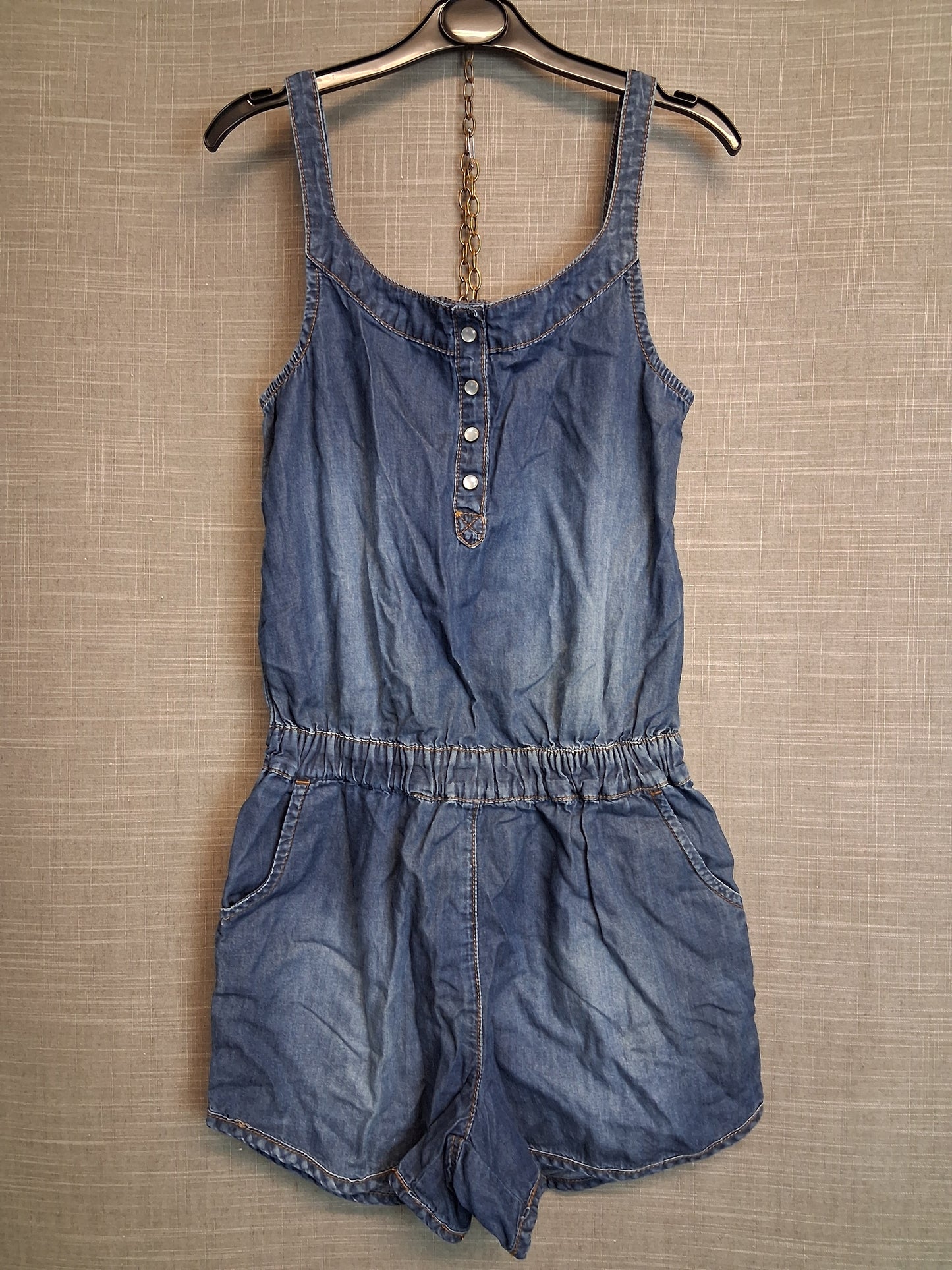 George Girls Denim Playsuit Age 10-11 Years