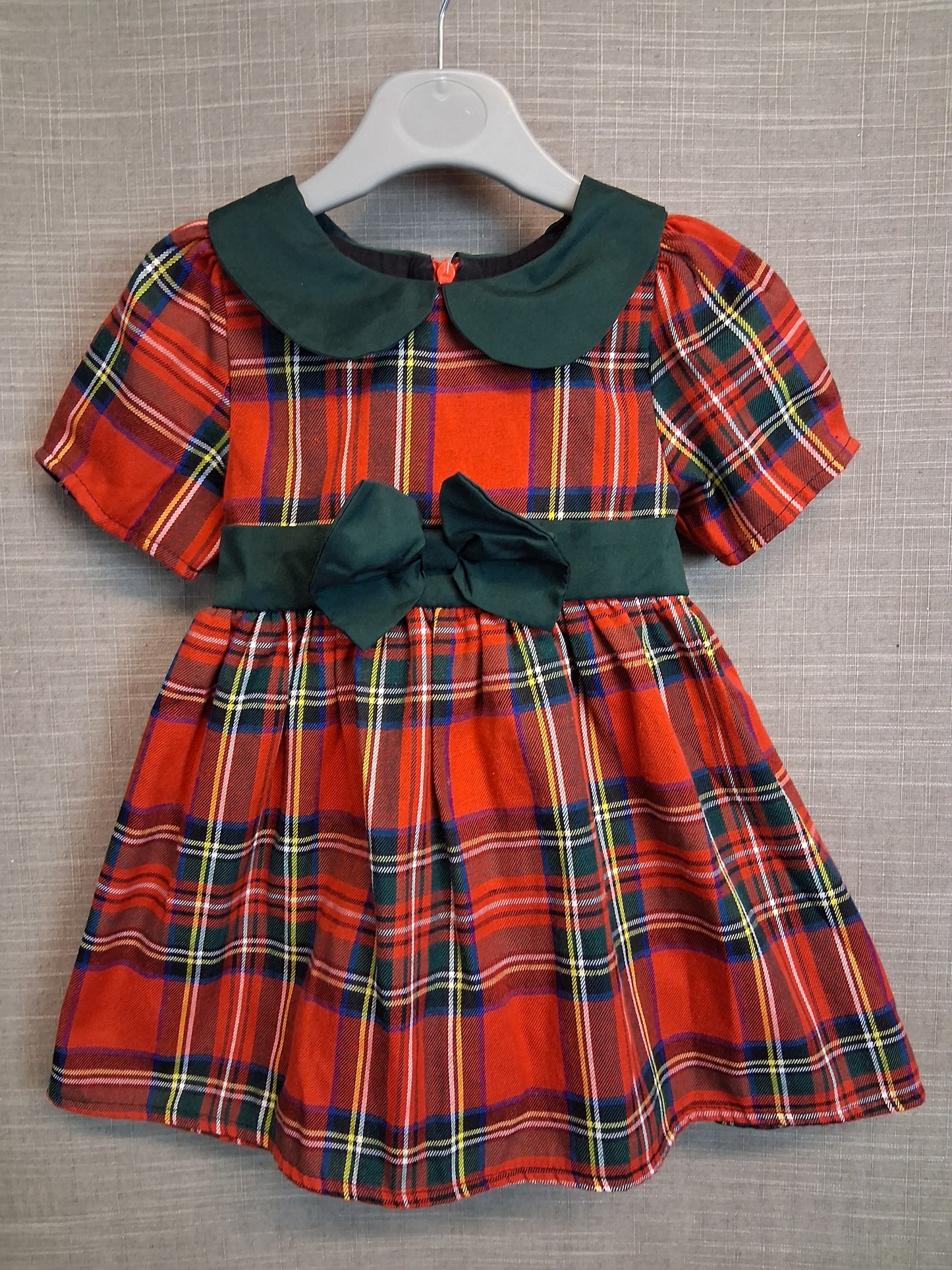 Shein Girls Red Tarten Dress Short Sleeve Age 18-24 Months