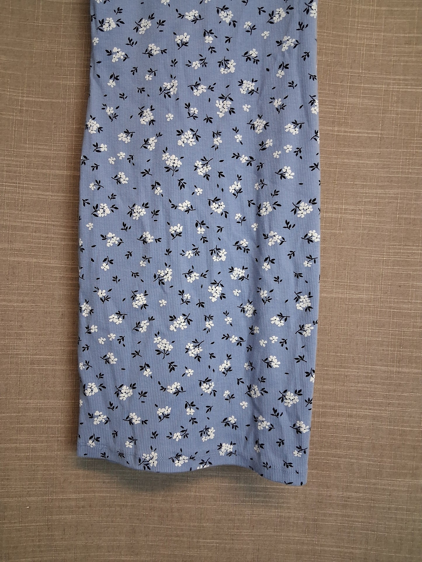 New Look Blue Floral Jersey Sleeveless Vest Dress Age 12-13 Years