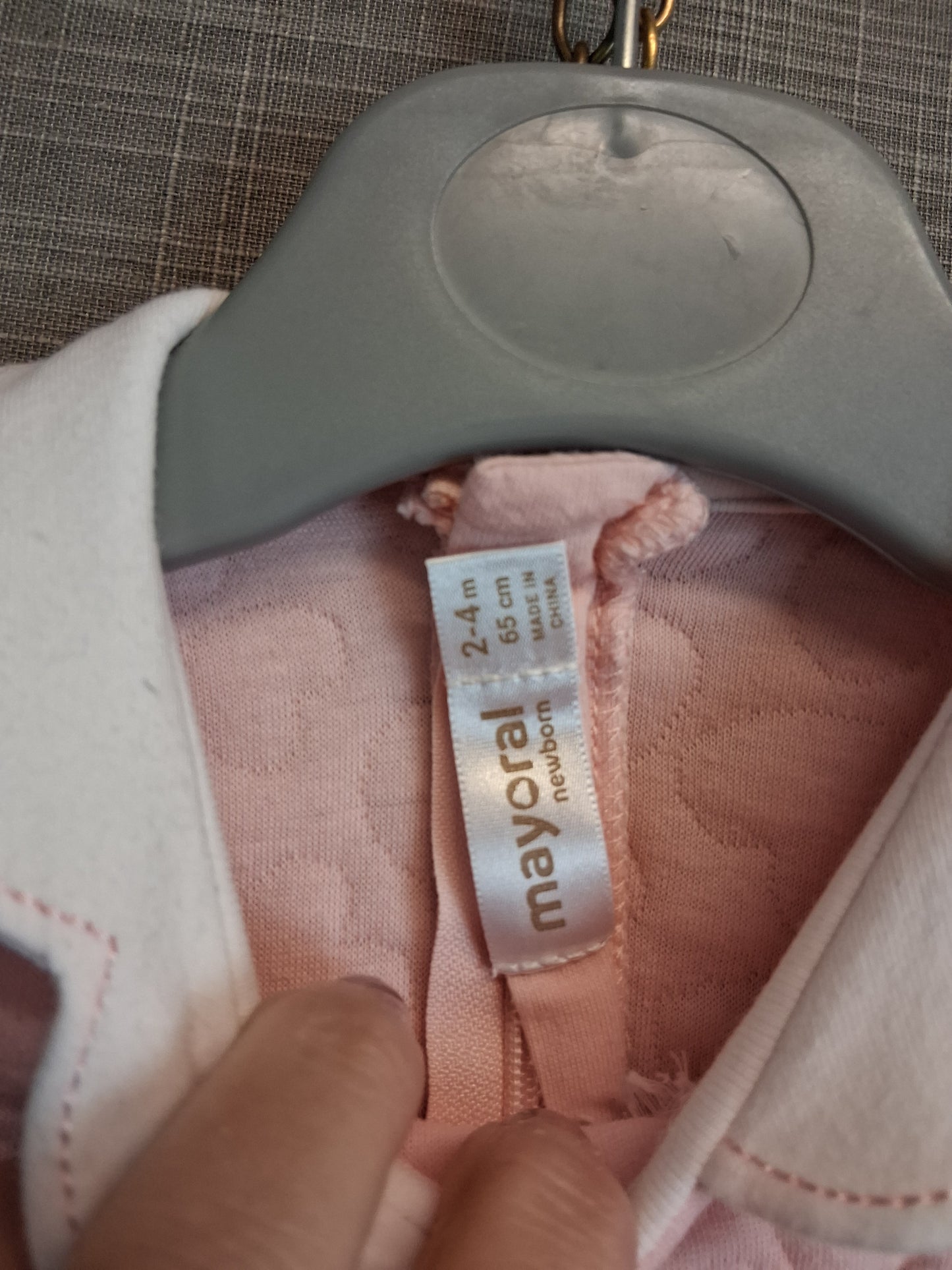 Mayoral Girls Pink Quilted Dress Age 2-4 Months