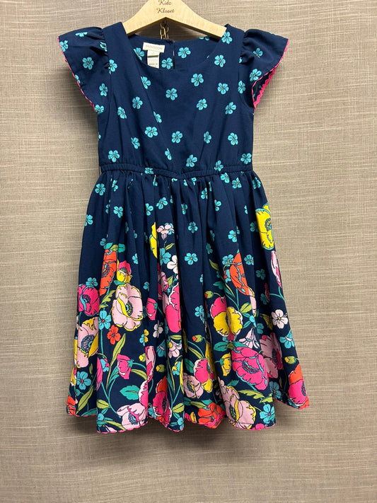 Monsoon Blue Floral Summer Dress Short Sleeve Age 4 Years