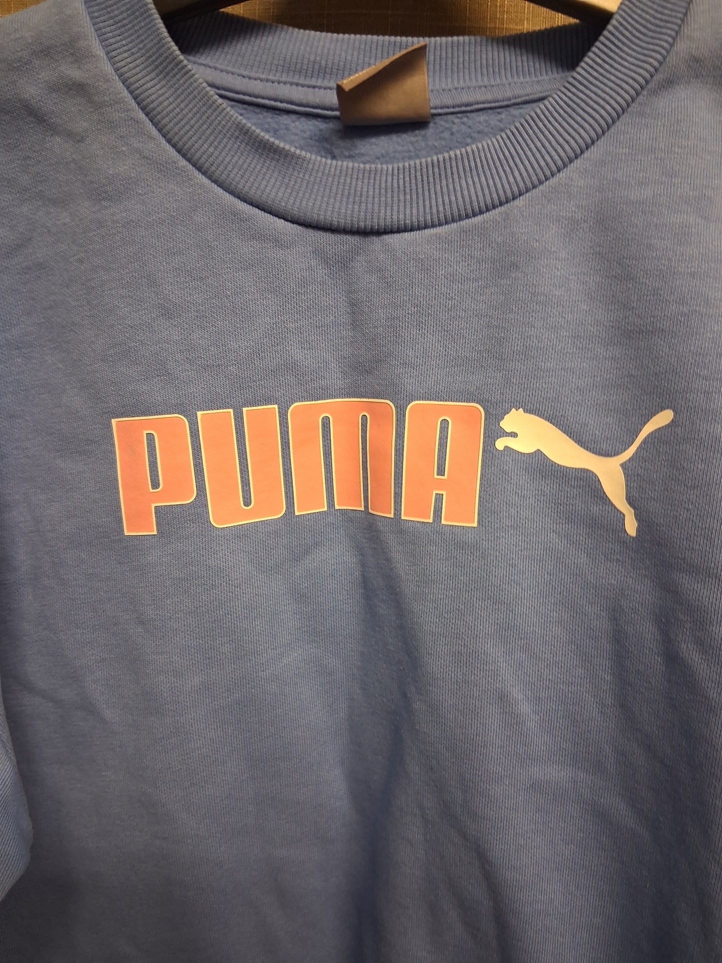 Puma Sweater Jumper Crop Blue Age 11-12 Years