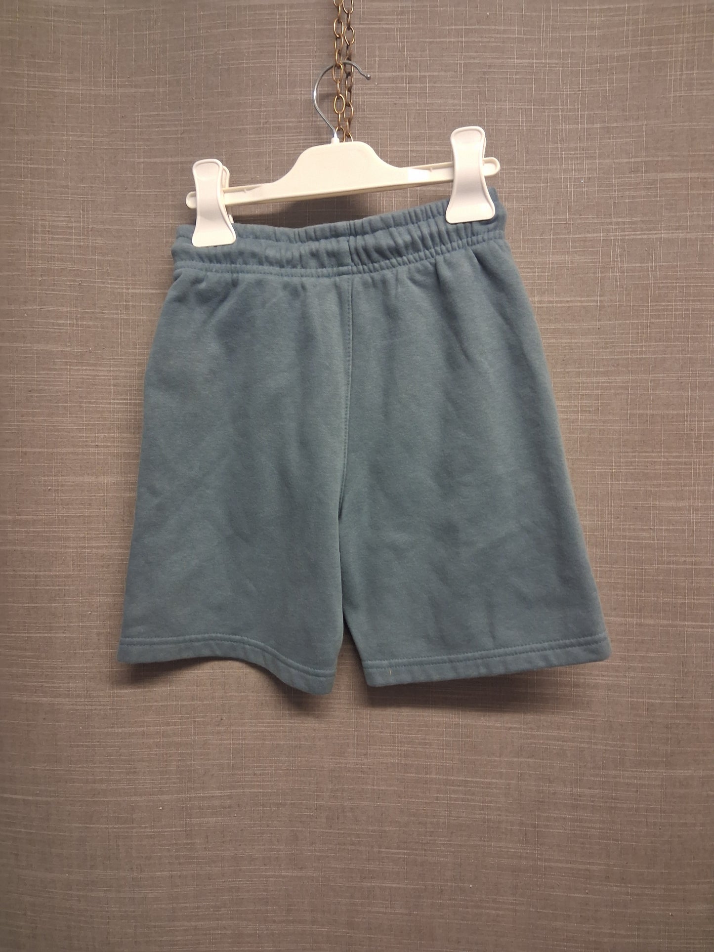 George Boys Green Grey Jersey Jogger Shorts Age 7-8 Years