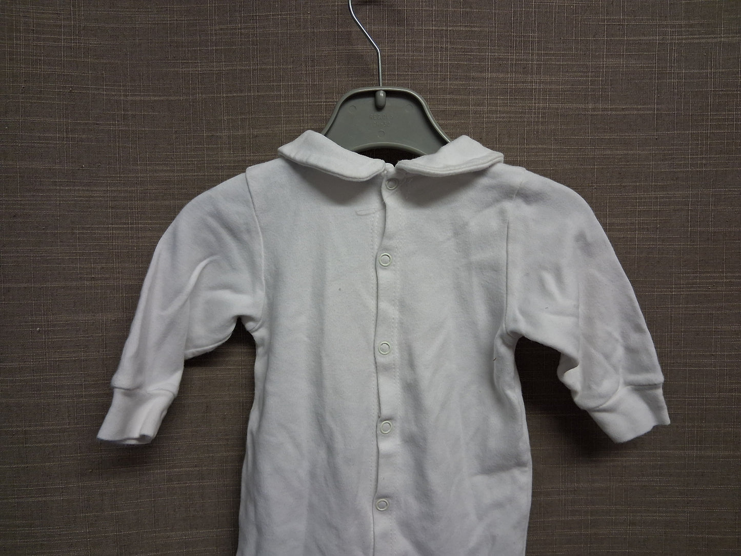 Pure As Baby Girls Sleepsuit White Embroidered Floral Detail Age Newbornn