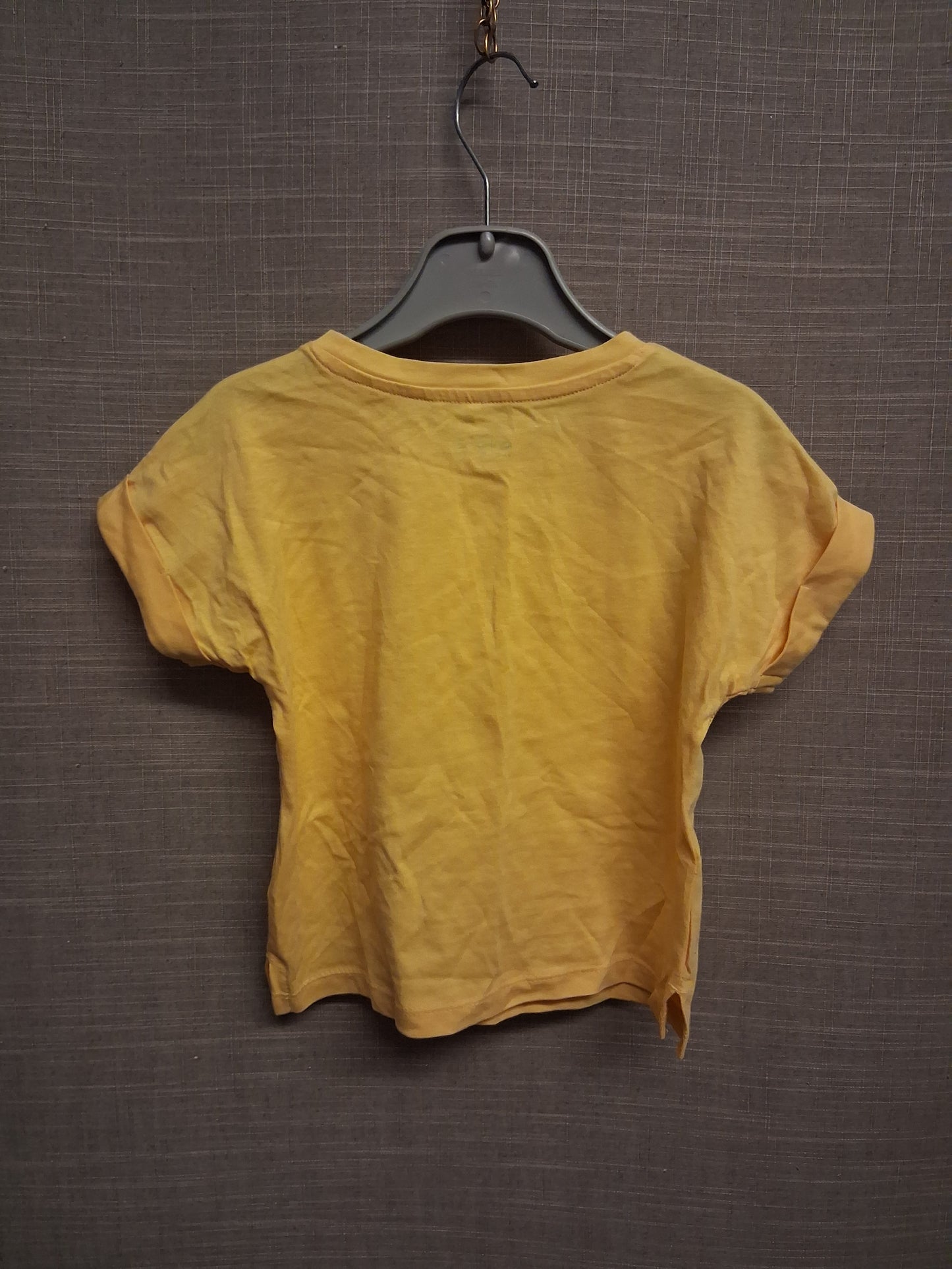 Anko Girls Yellow Cap Sleeve T-Shirt Age 2 Years