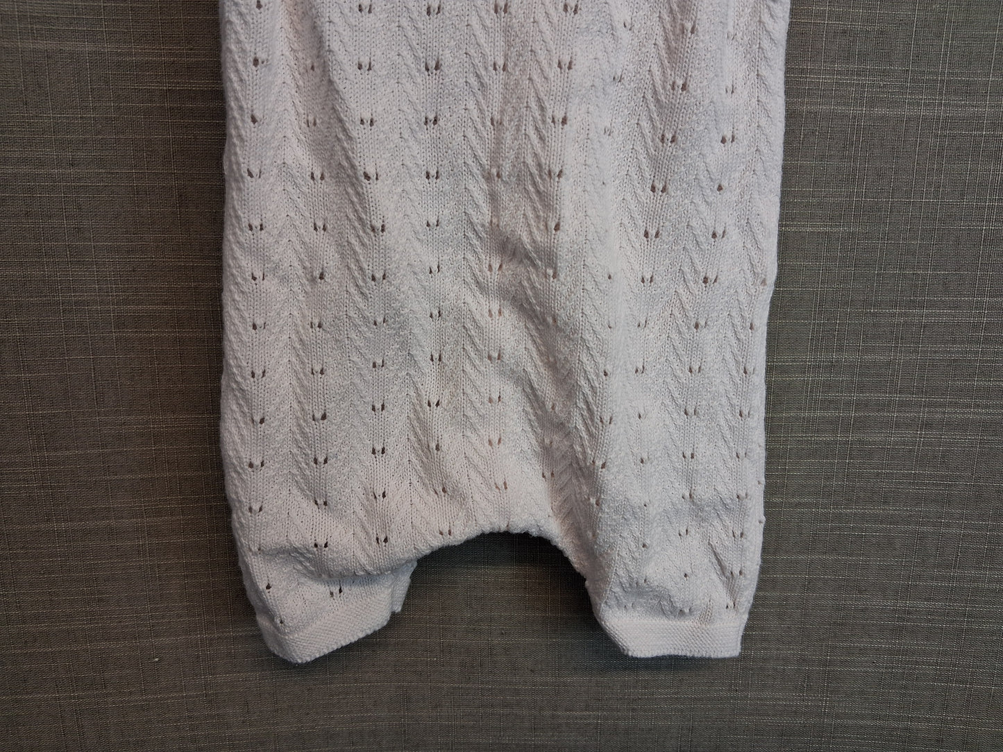 George Girls Pale Pink Knitted Romper Age 0-3 Months 100% Cotton