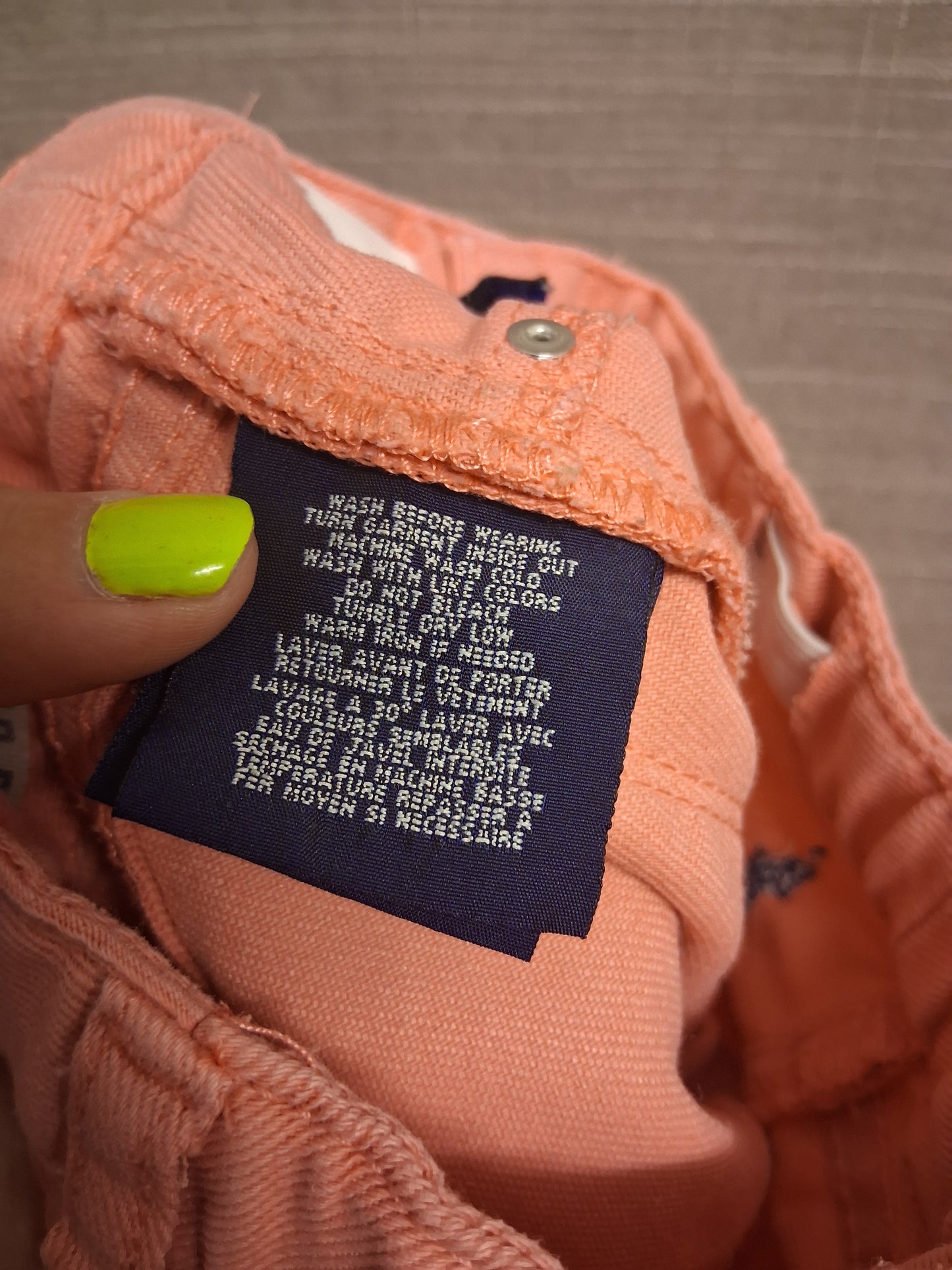 Ralph Lauren Peach Denim Skinny Jeans Age 2 Years