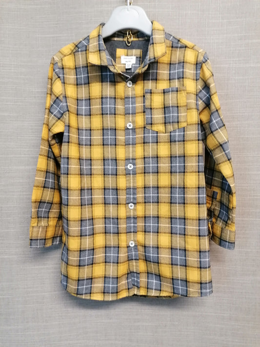 River Island Boys Yellow Check Shirt Age 4-5 Years