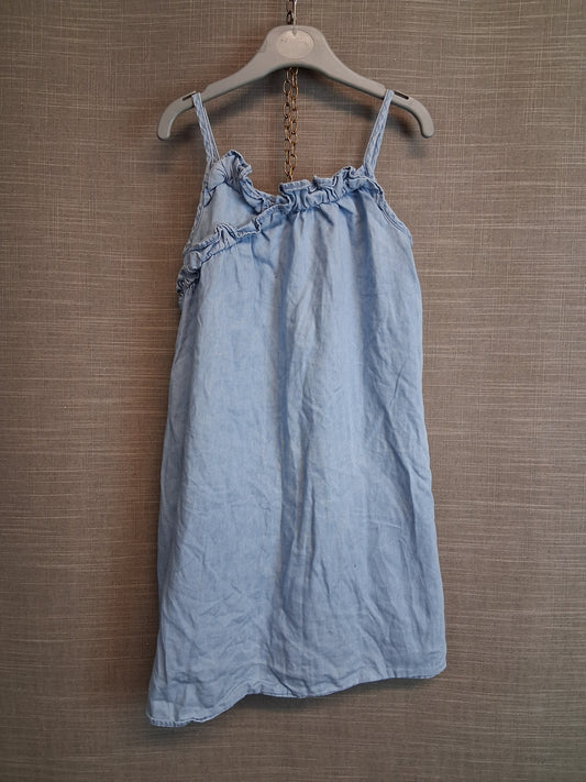 Next Girls Chambray Denim Sundress Age 7 Years