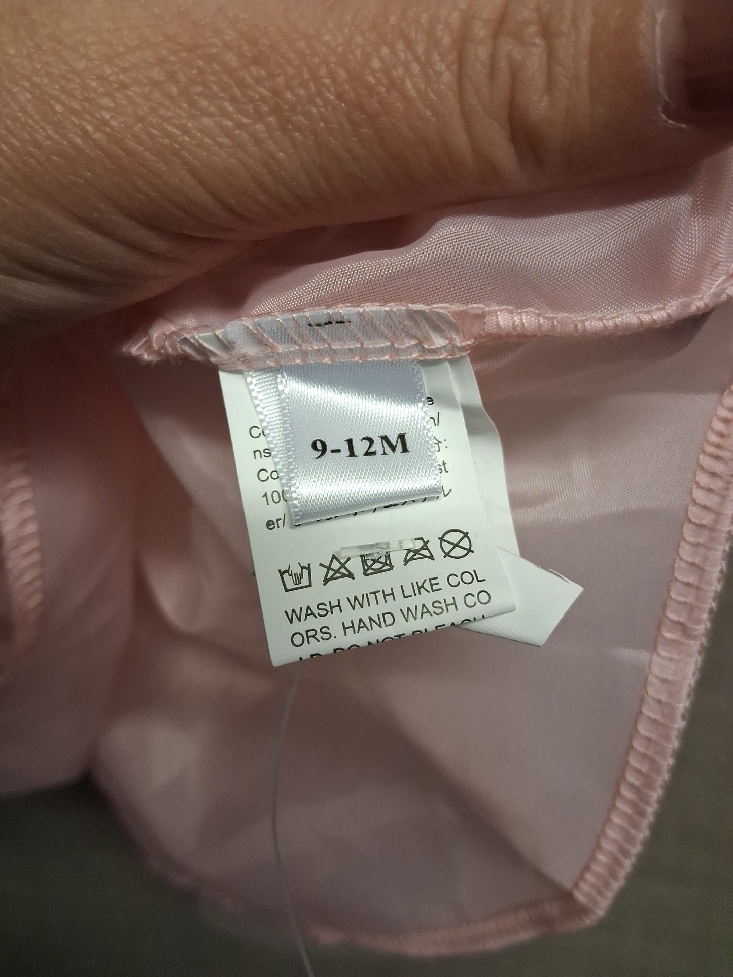 Shein Girls Butterfly Pink Dress Age 9-12 Months New