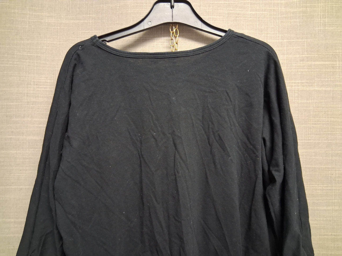 George Girls "Pudsey" Children in  Need 3/4 Sleeve Black T-Shirt Elastic Waist Age 12-13 Years