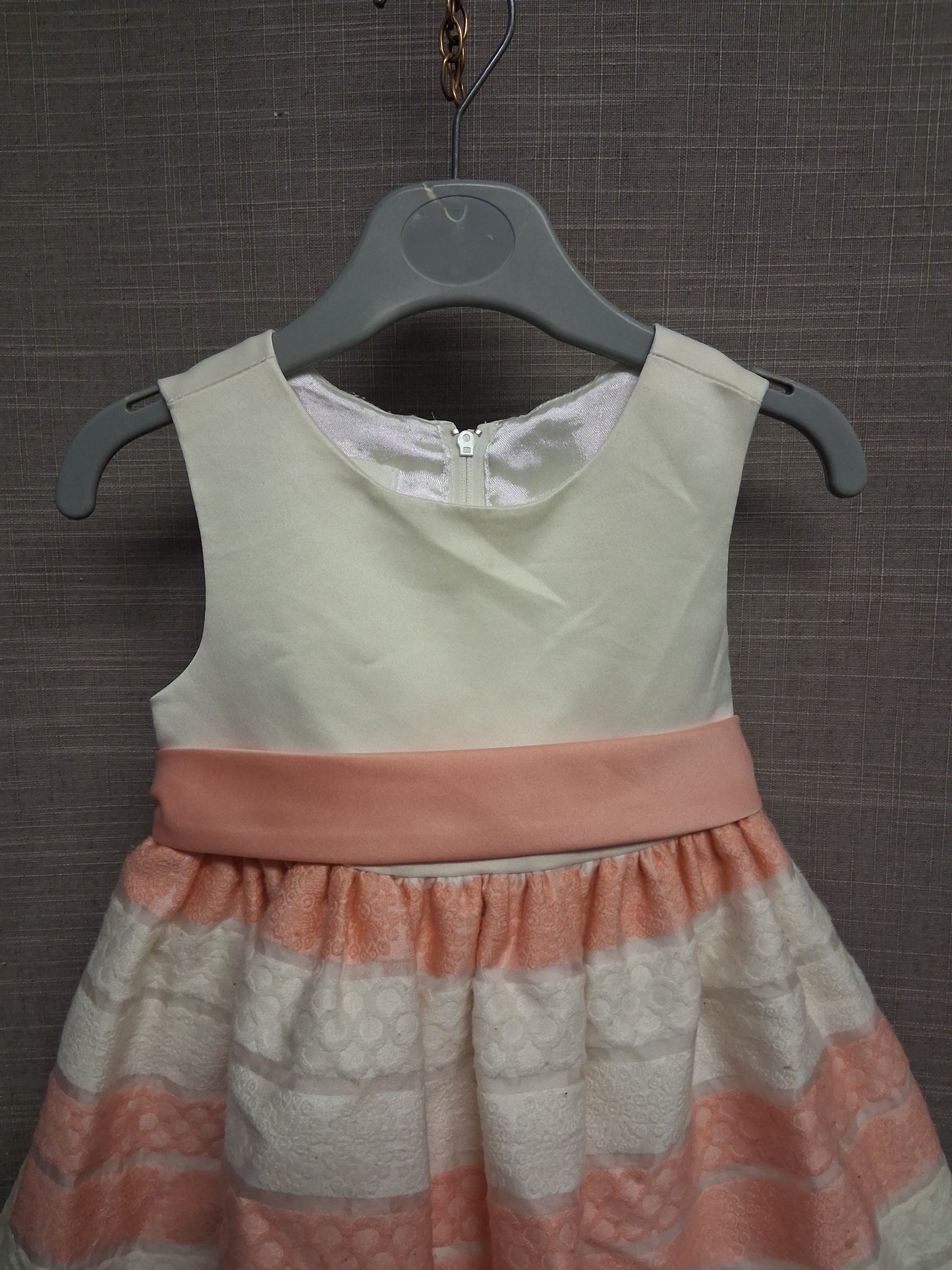 Cinderella Girls Ivory Peach Party Dress Special Occasion Age 2 Years