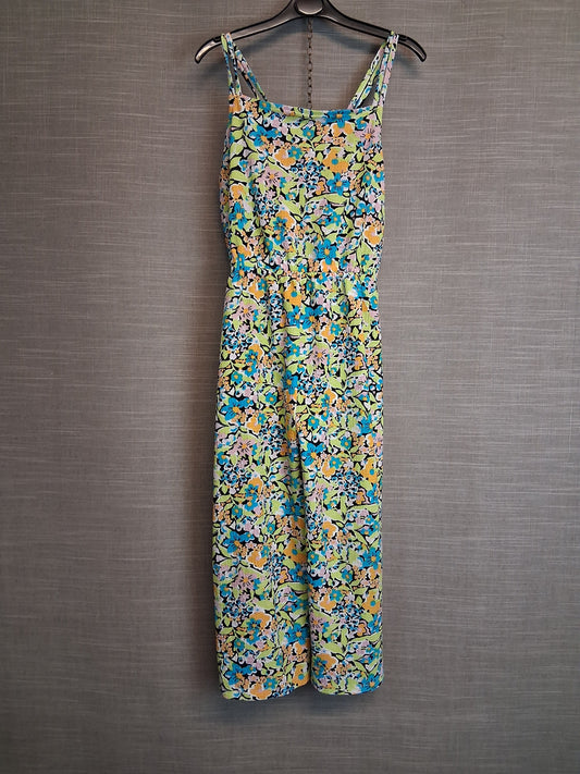 Primark Girls Multicolour Floral Jumpsuit Age 10-11 Years