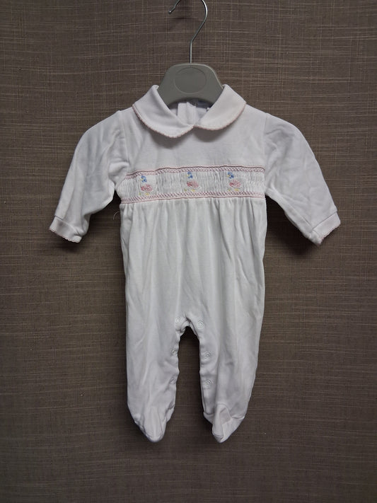 Mini la mode Peter Rabbit Sleepsuit Outfit Romper White Age Newborn