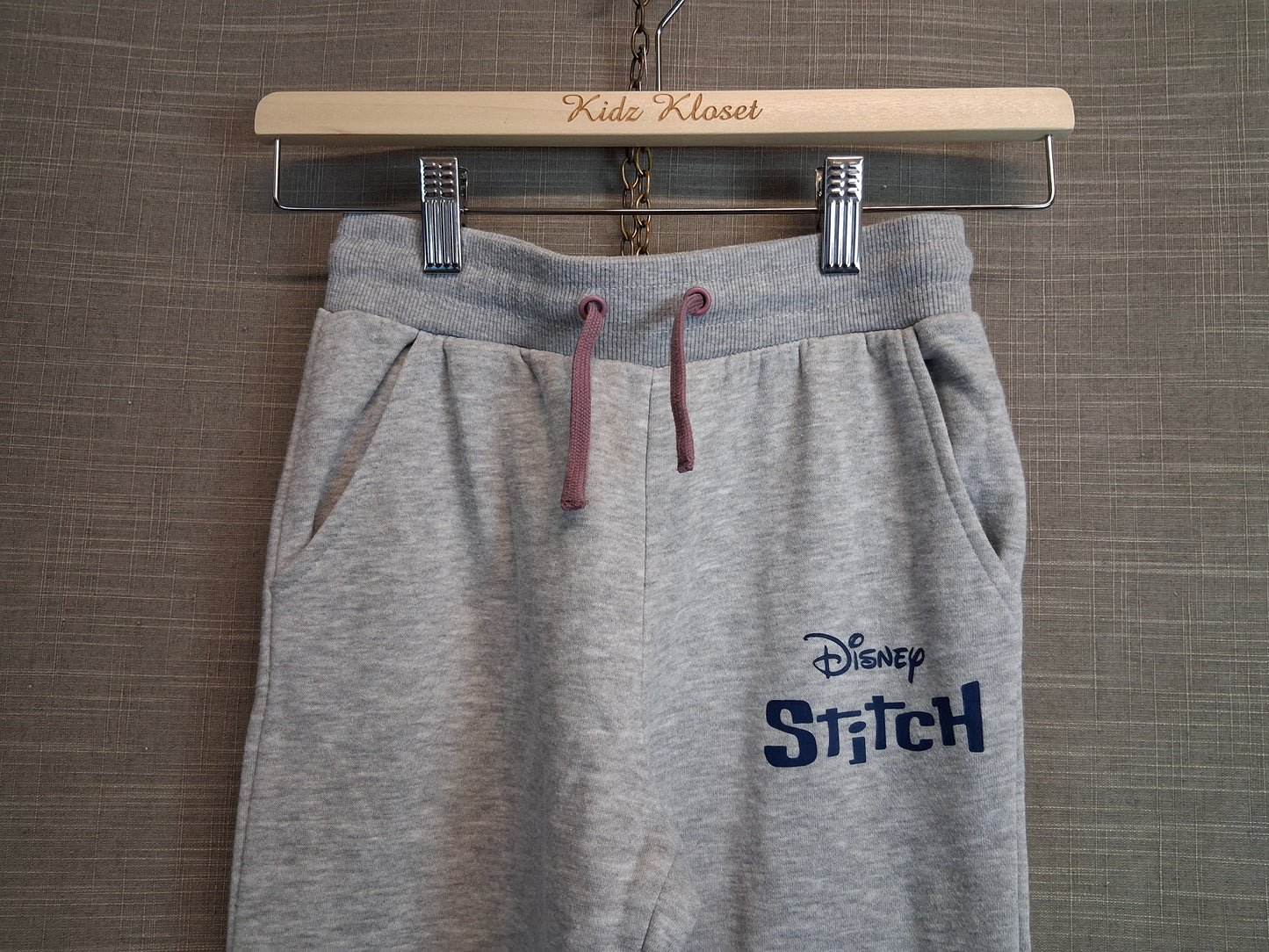 Disney Primark Grey Stitch Joggers Age 10-11 Years