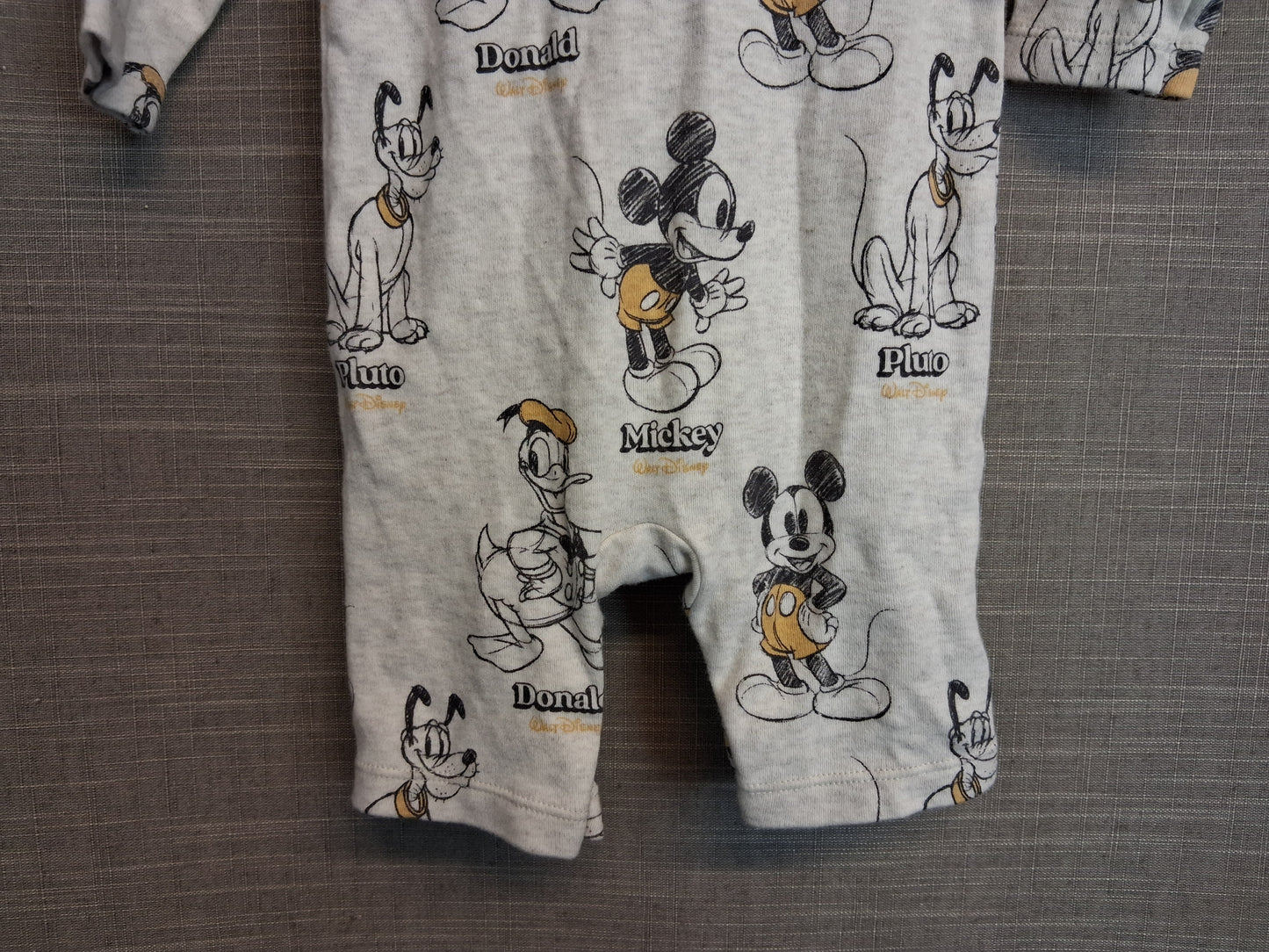 Disney Boys Mickey Mouse Sleepsuit Romper Age 3-6 Months