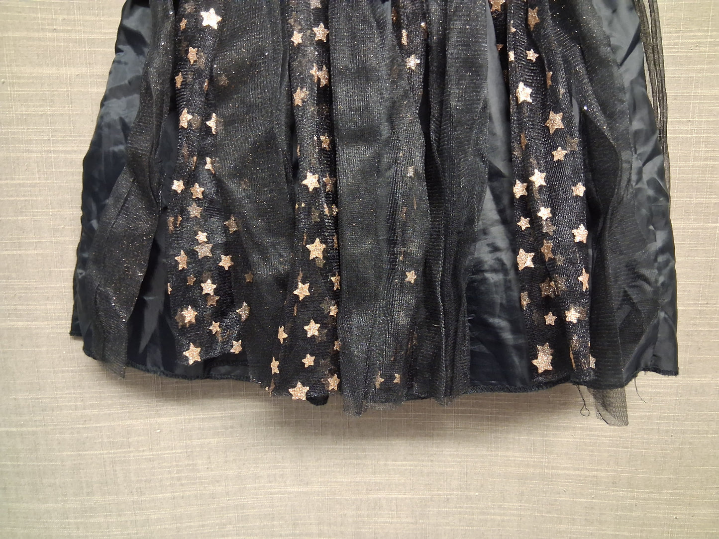 George Halloween Tutu Skirt Black Gold Stars Age 7-8 Years