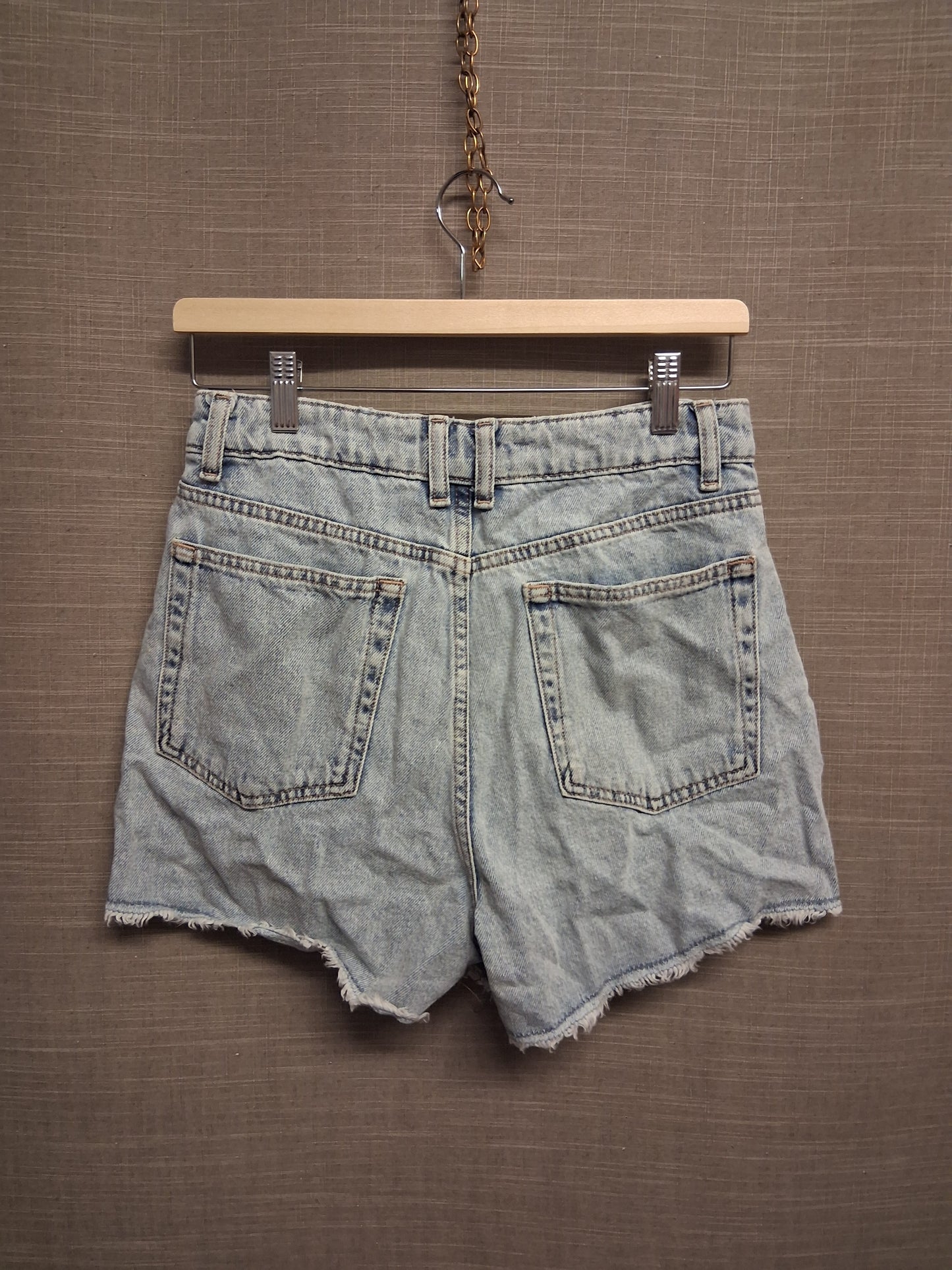 New Look Girls Blue Denim Shorts High Rise Age 14 Years