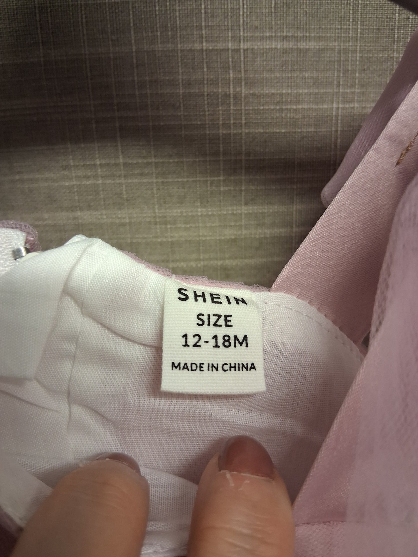 Shein Girls Pink Party Special Occasion Dress Age 12-18 Months New