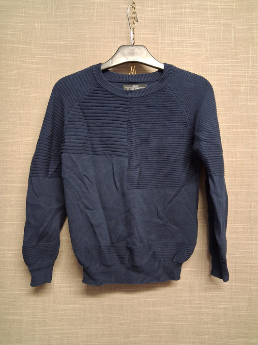Matalan Boys Blue Knitted Sweater Age 6 Years