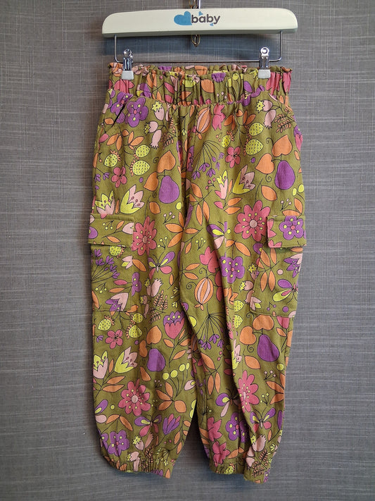 Next Girls Multicolour Floral Harem Style Trousers Age 2-3 Years