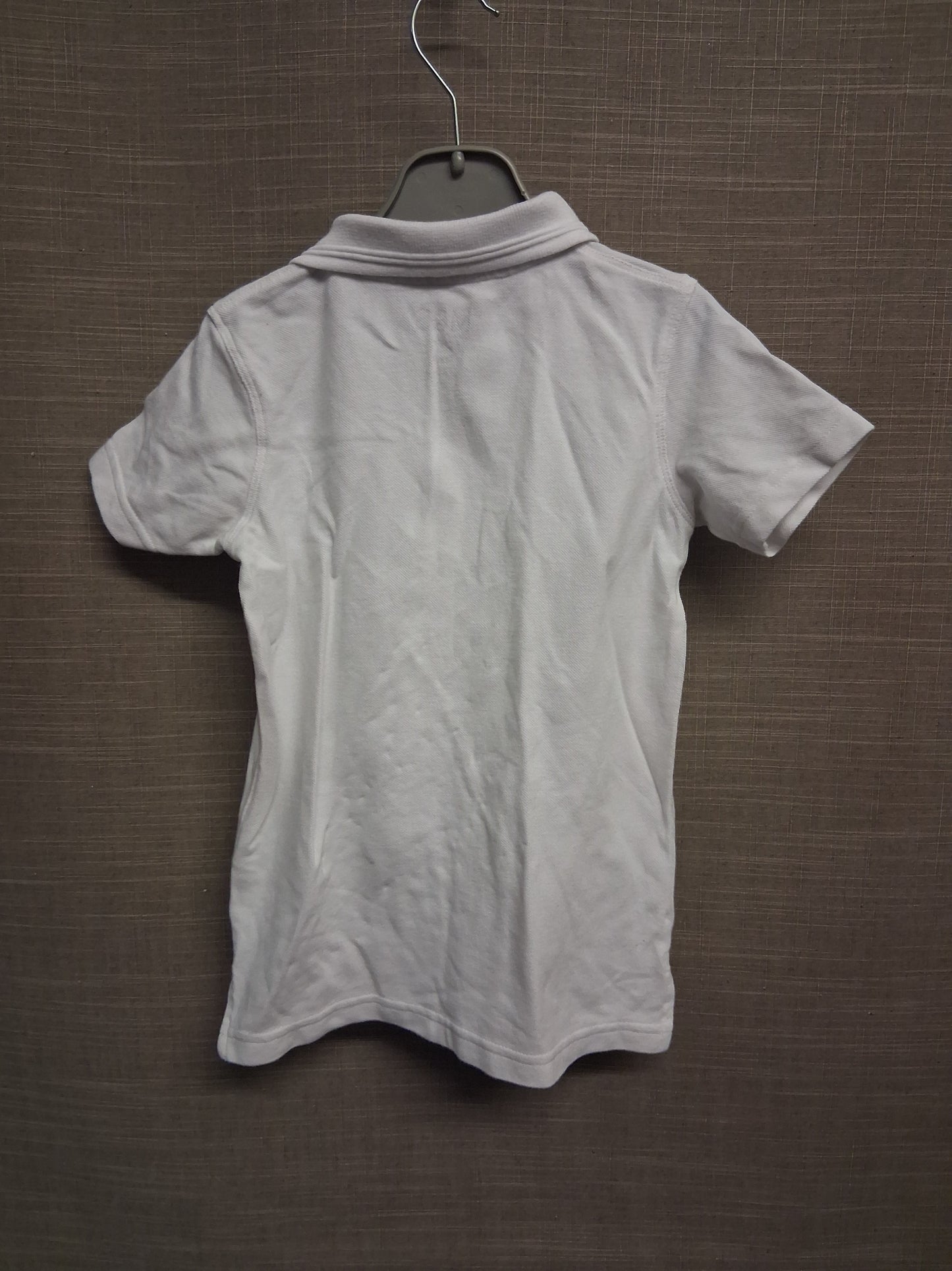 Marks & Spencer White Polo T-Shirt School Uniform Age 5-6 Years 100% Cotton