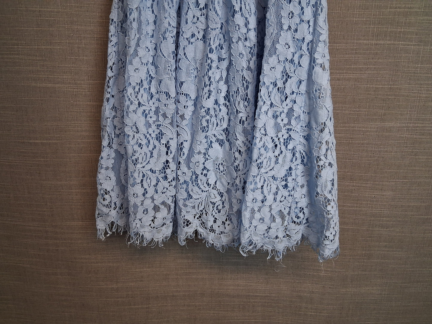 New Look Girls Blue Lace Sleeve Dress Age 13 Years