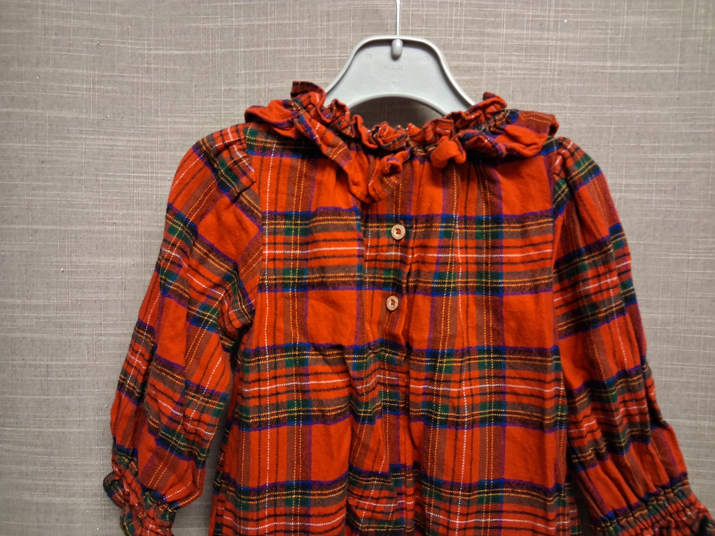 Next Girls Red Tarten A Line Dress Traditional Age 12-18 Months