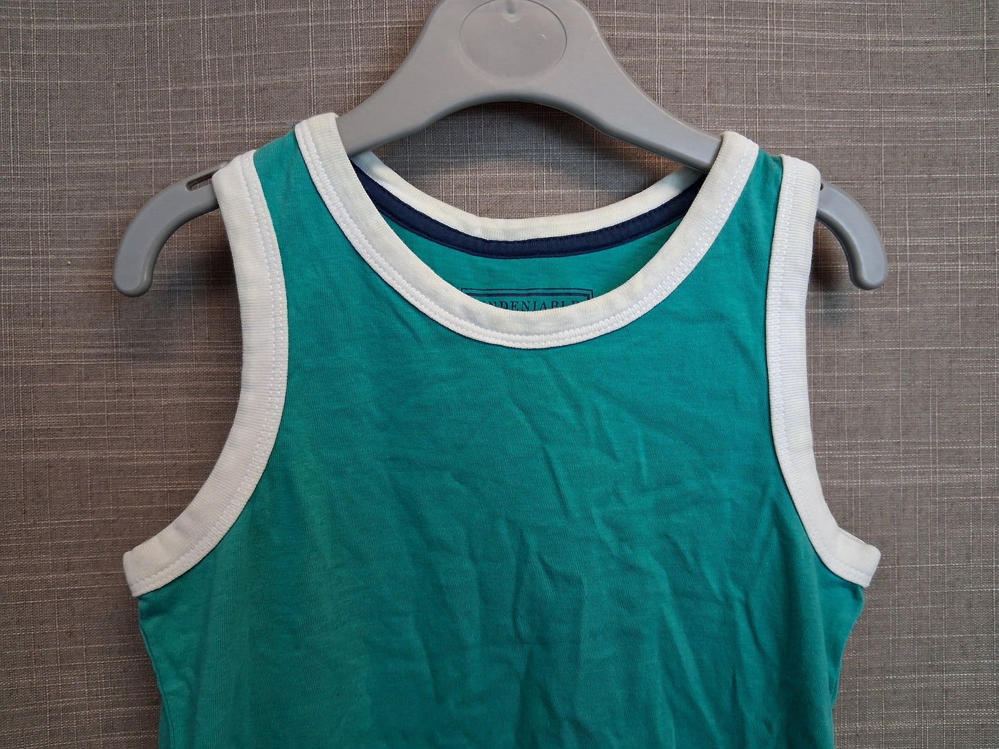 Matalan Boys Green Jersey Vest Top Age 3 Years