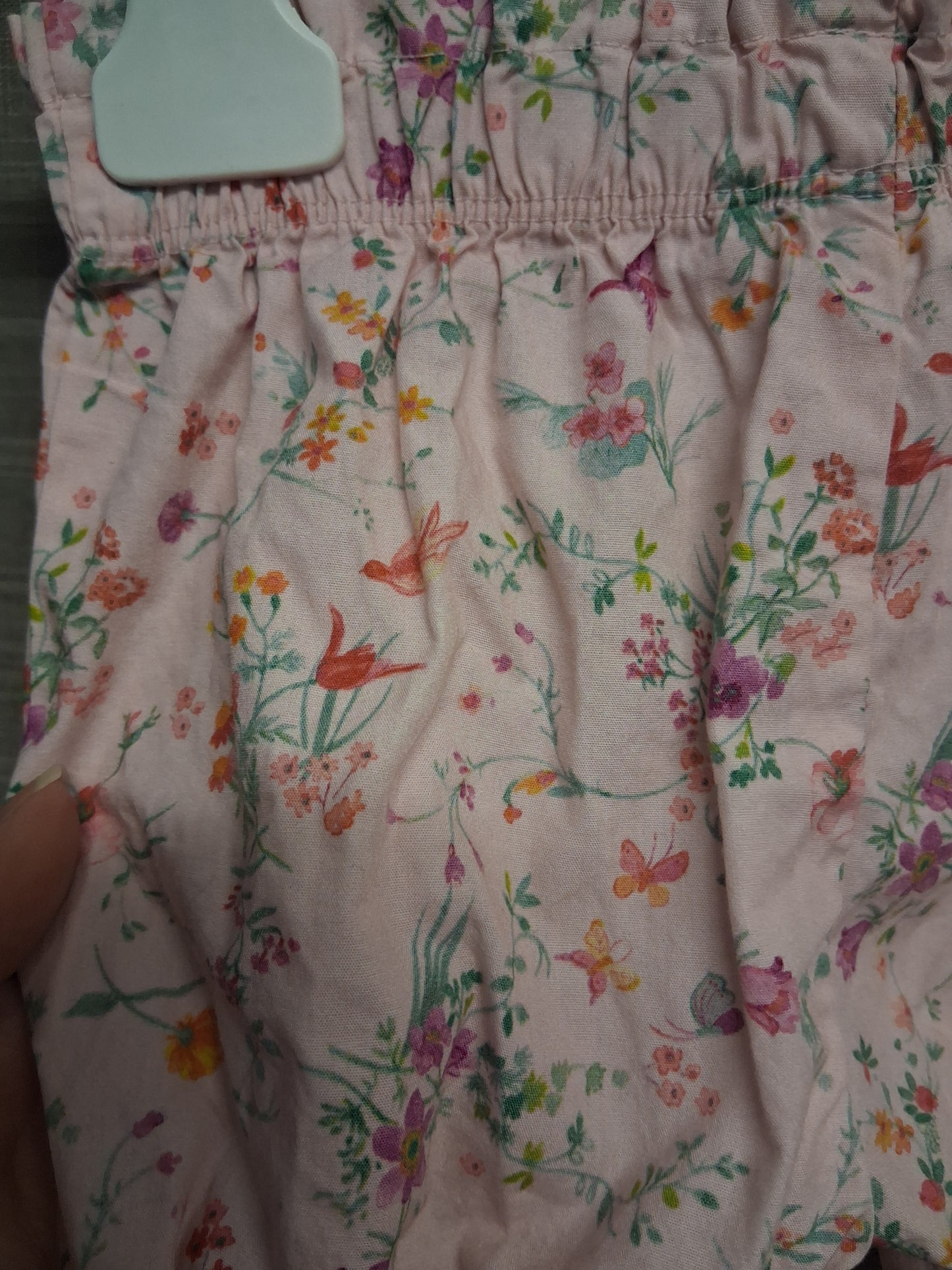 Next Girls Pink Floral Shorts Age 3-6 Months 100% Cotton