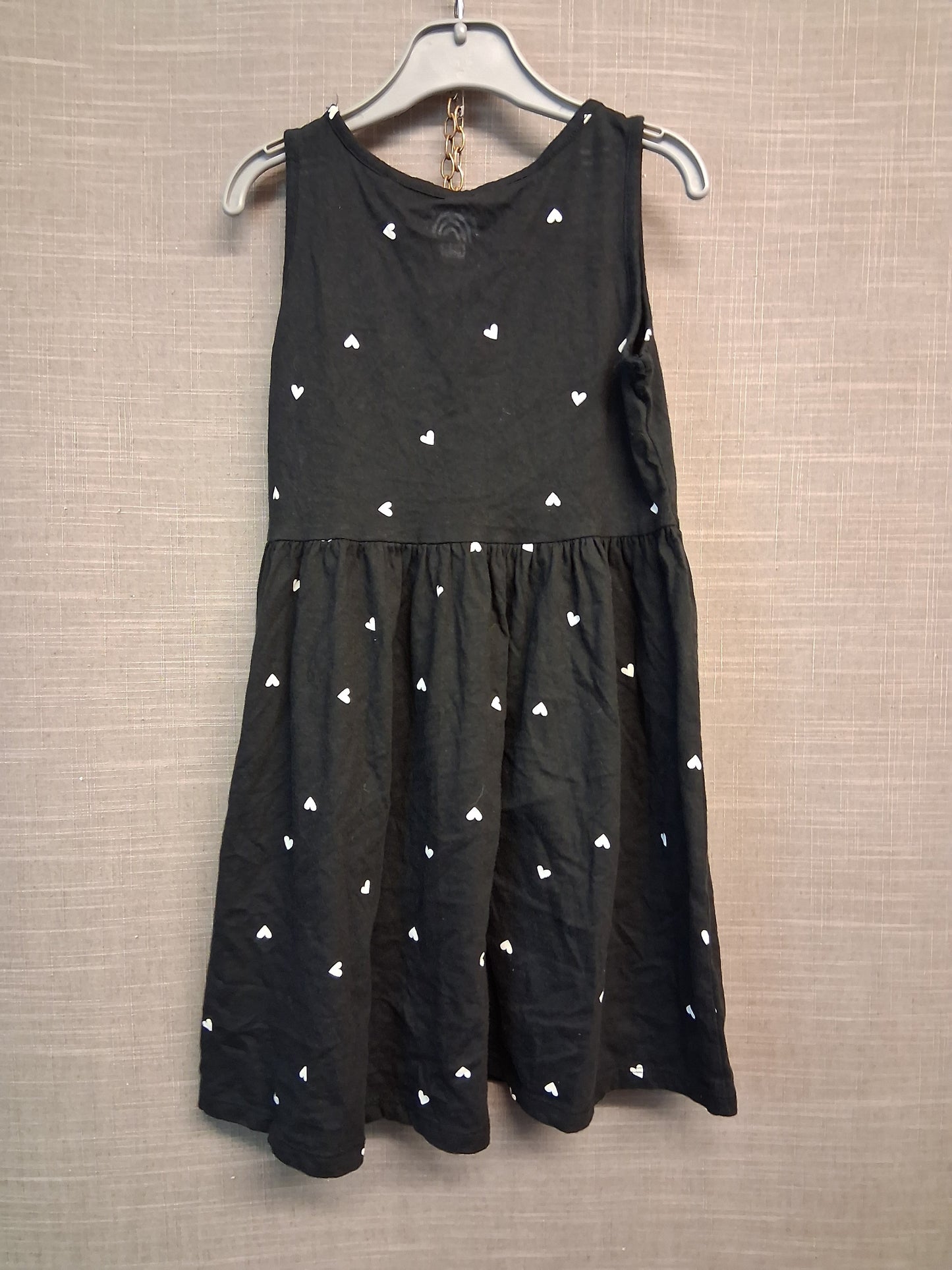 F&F Girls Black Sleeveless Sundress Age 6-7 Years