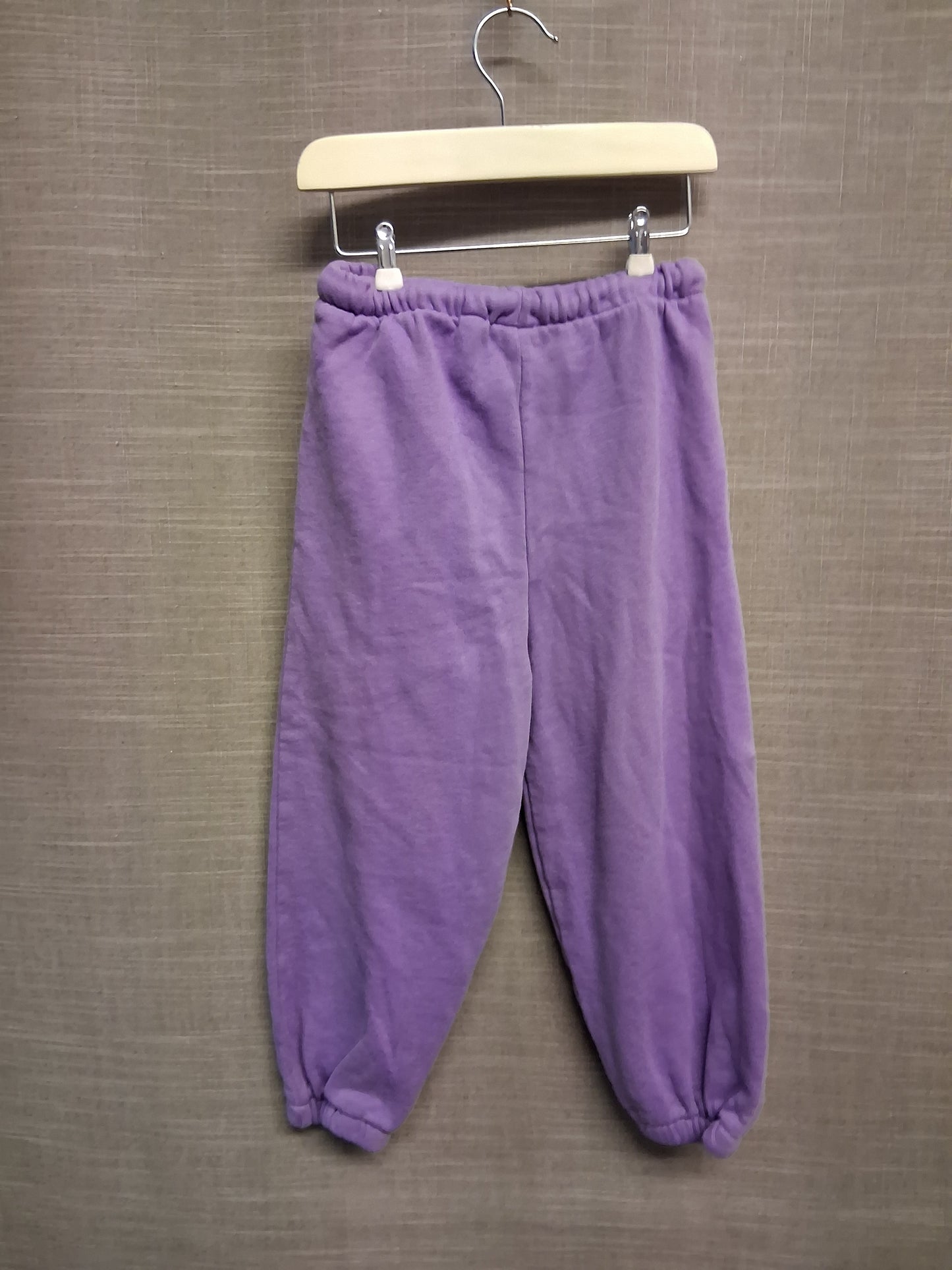 Next Girls Purple Joggers Elastic Waist Soft Elastic Drawstring Waist Age 3-4 Years