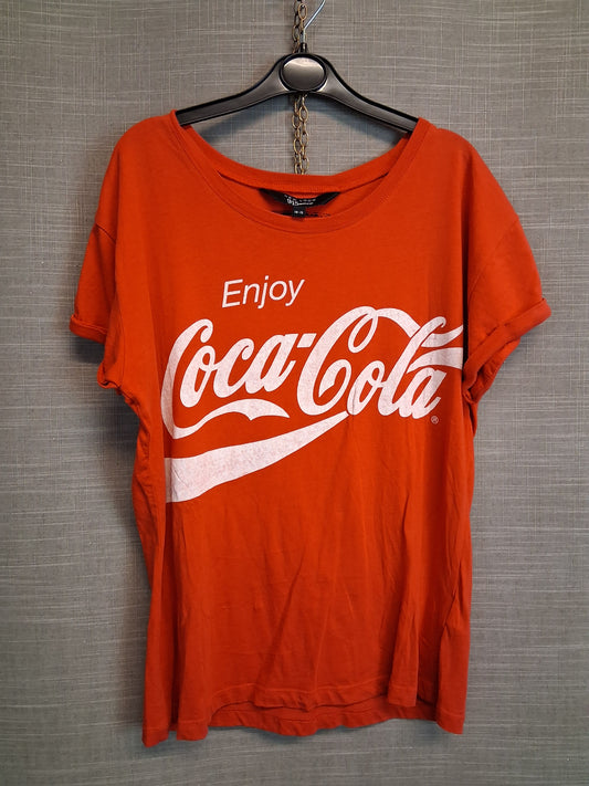 New Look Coca Cola Red Crop T-Shirt Short Sleeve Age 14-15 Years