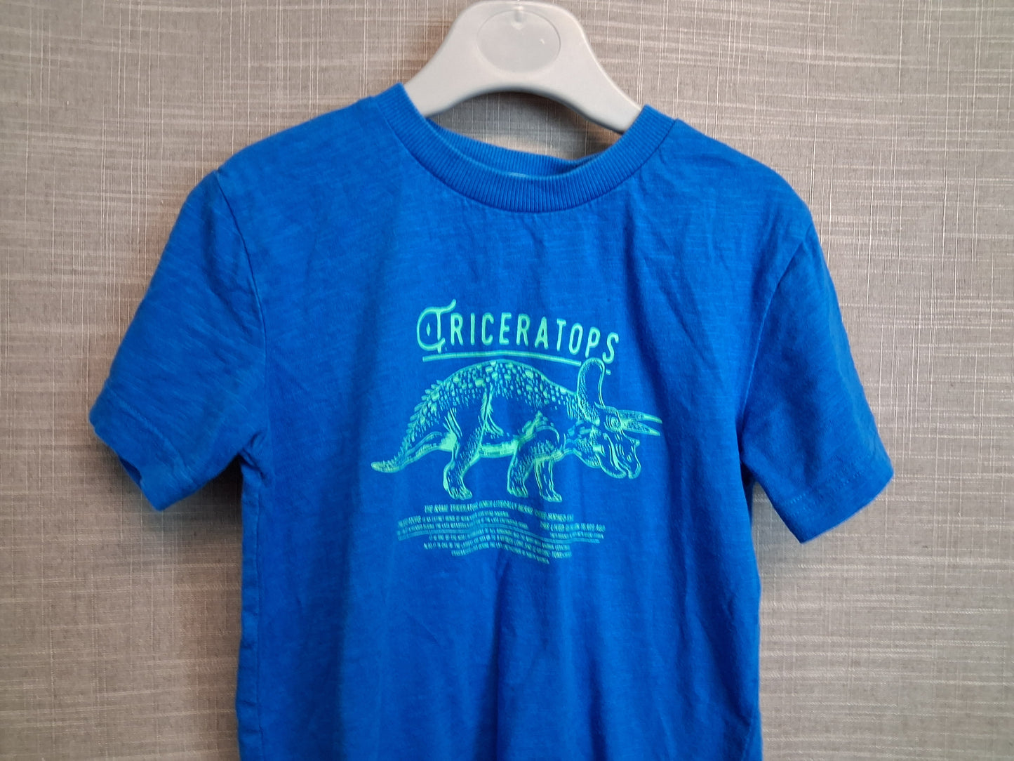 Next Boys Blue Short Sleeve T-Shirt Dinosaur Age 4 Years