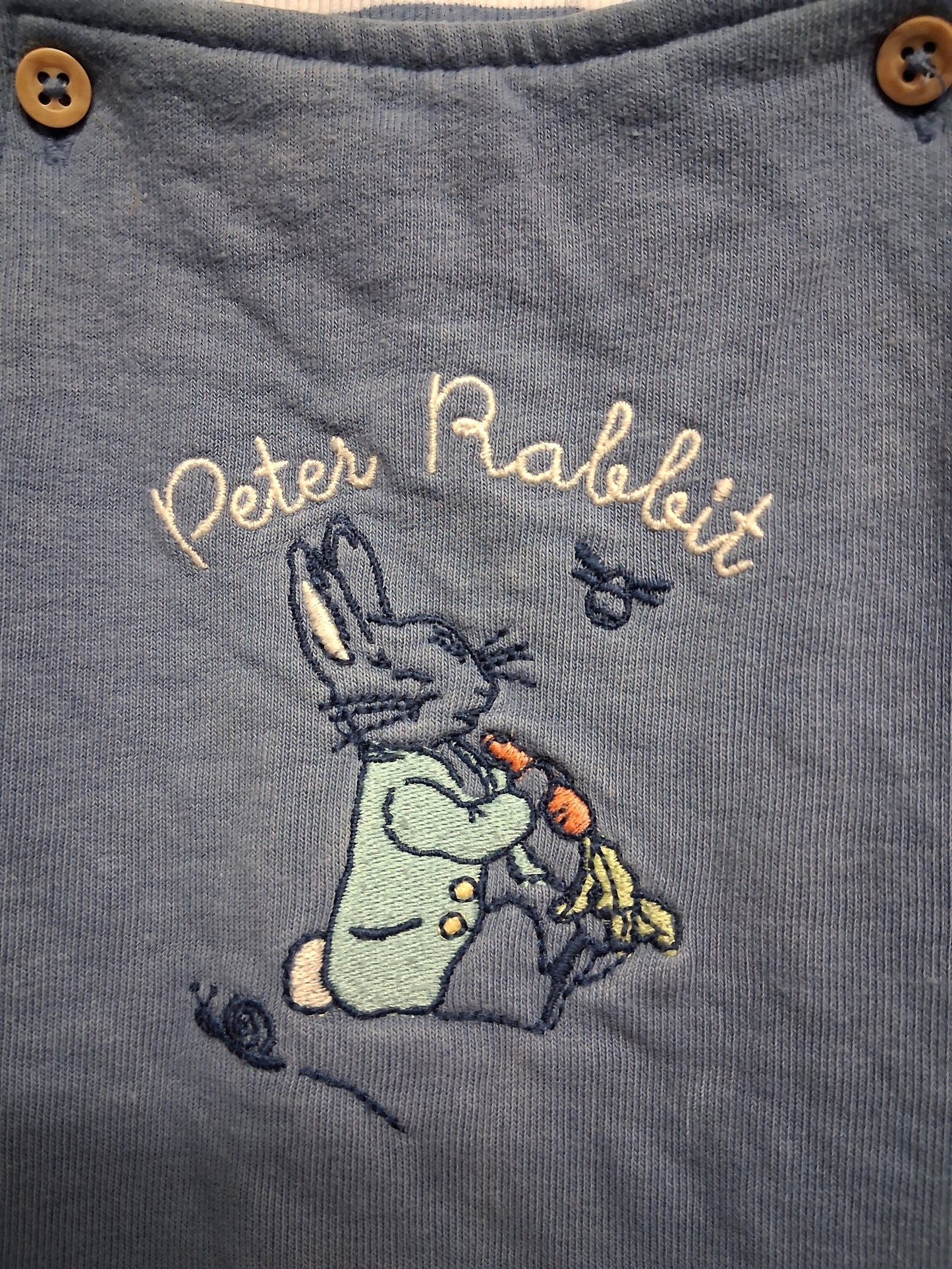 Marks & Spencer Peter Rabbit Boys 2 Piece Outfit Dungarees Short Sleeve Bodysuit Age 2-3 Years