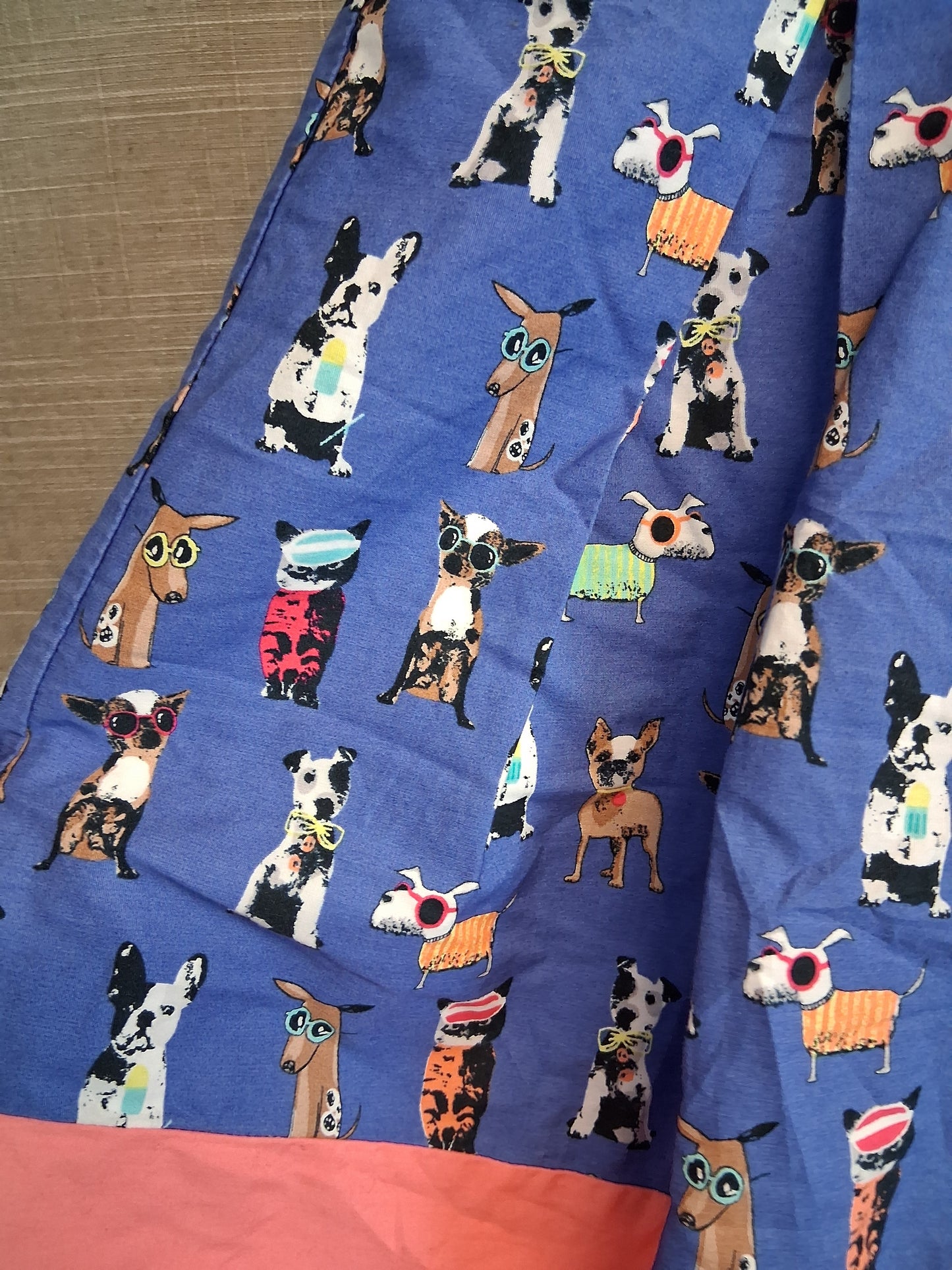 Next Girls Multicolour Dog Theme   Dress Age 8-9 Years