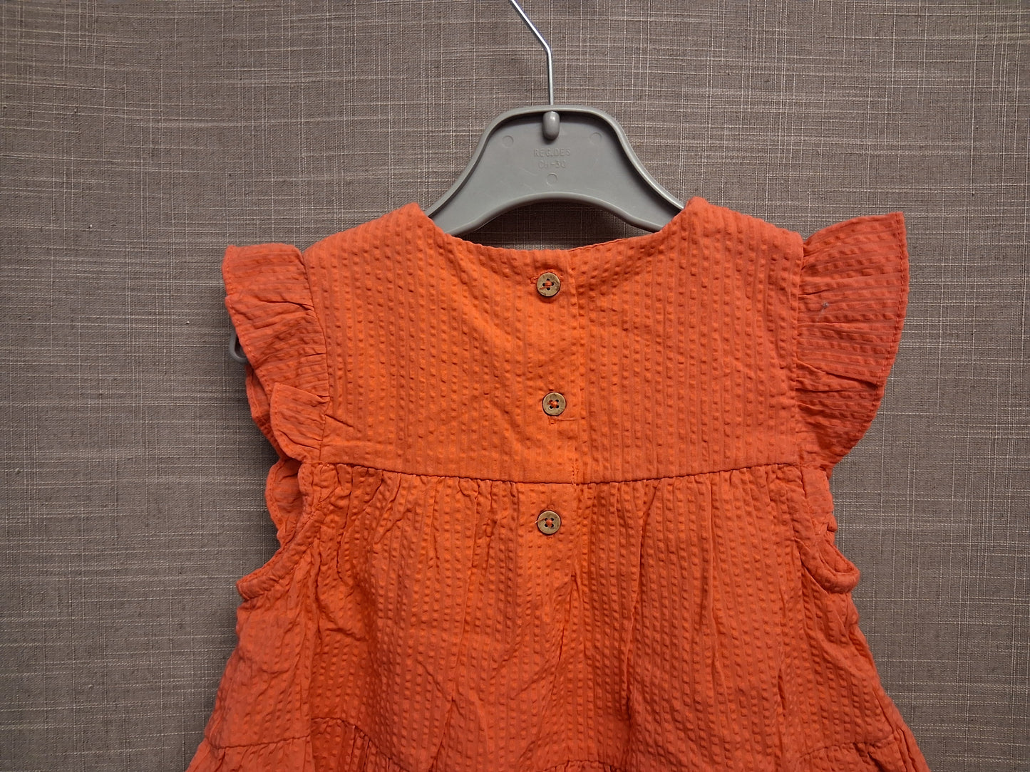 George Girls A Line Dress Coral Pink Sleeveless Age 2-3 Years