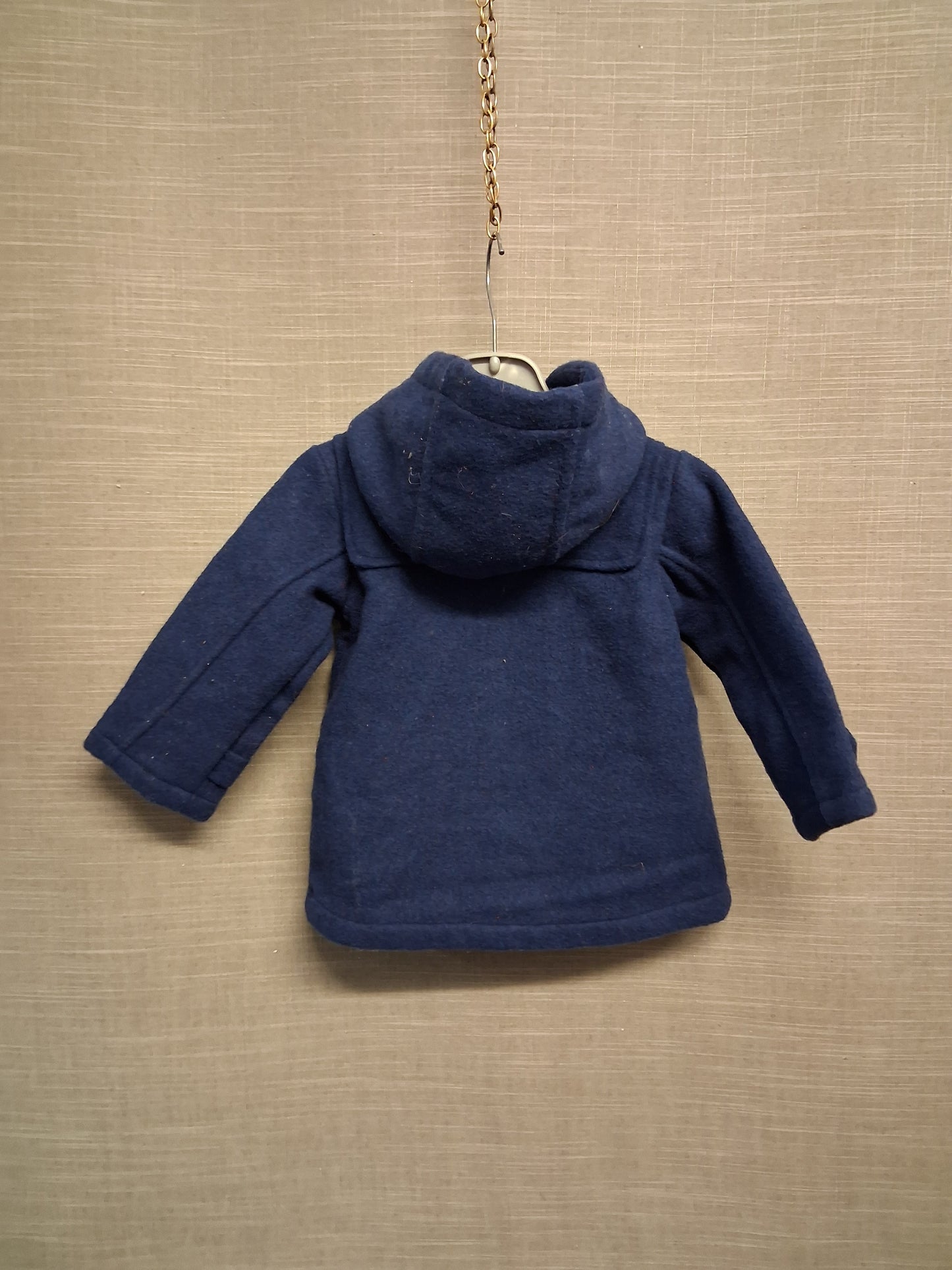 Marks and Spencer Boys Navy Blue Duffle Style Coat Age 9-12 Months New with Tags