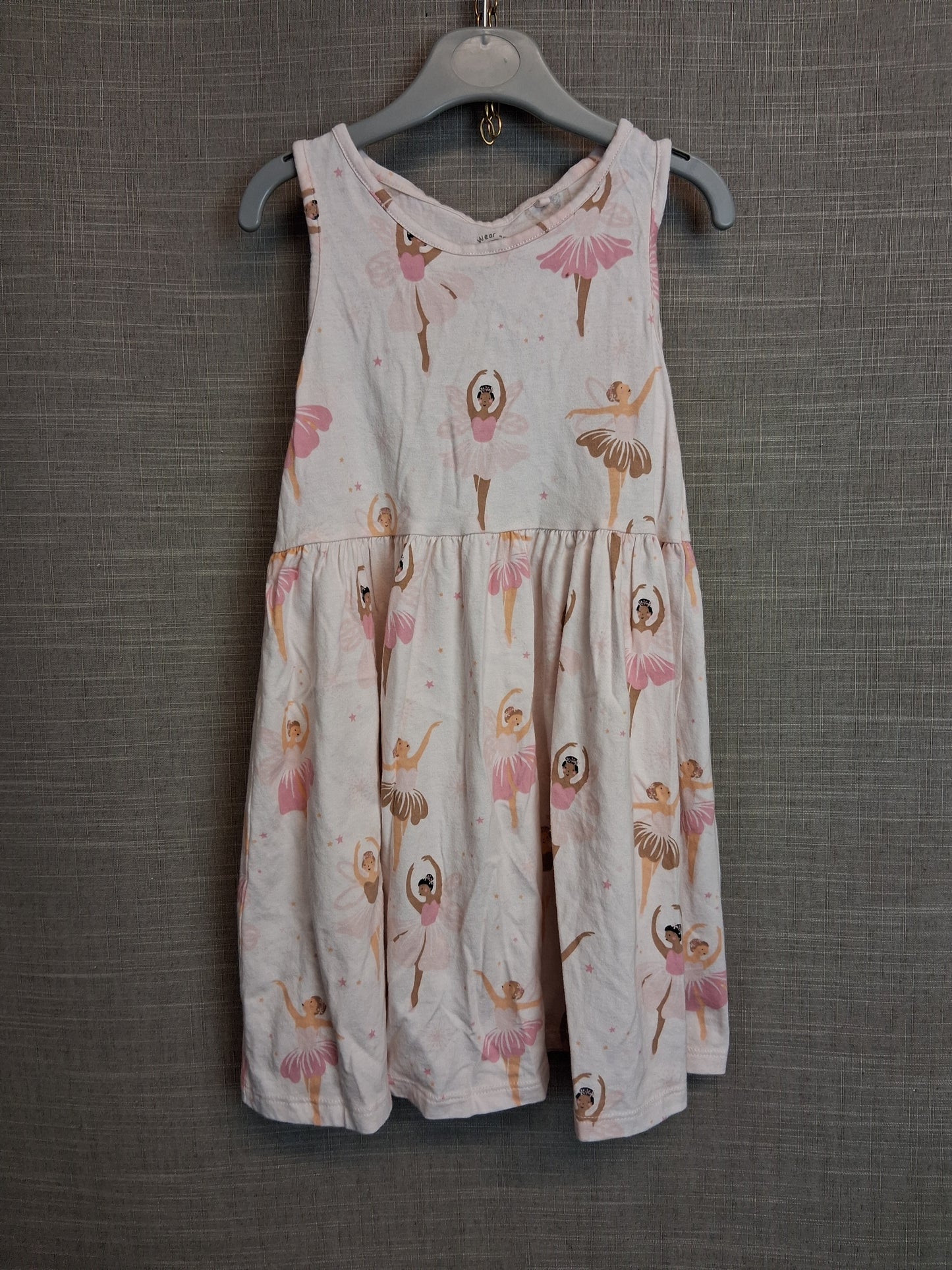F&F Girls Sundress Sleeveless Ballerina Theme Age 5-6 Years