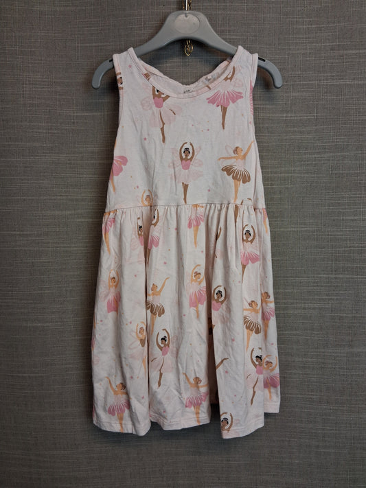 F&F Girls Sundress Sleeveless Ballerina Theme Age 5-6 Years