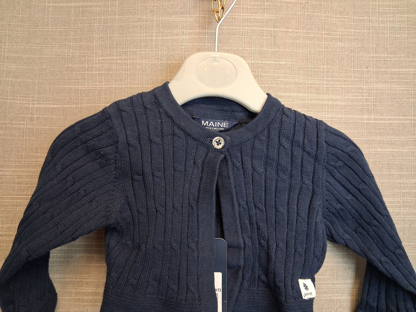 Maine Debenhams Girls Bolero Shrug Cardigan Age 3-6 Months Navy New
