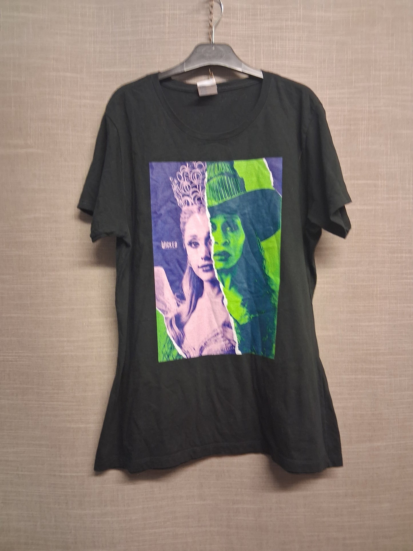 Wicked T-Shirt Black Graphic Print Short Sleeve Size L Age 12-13 Years